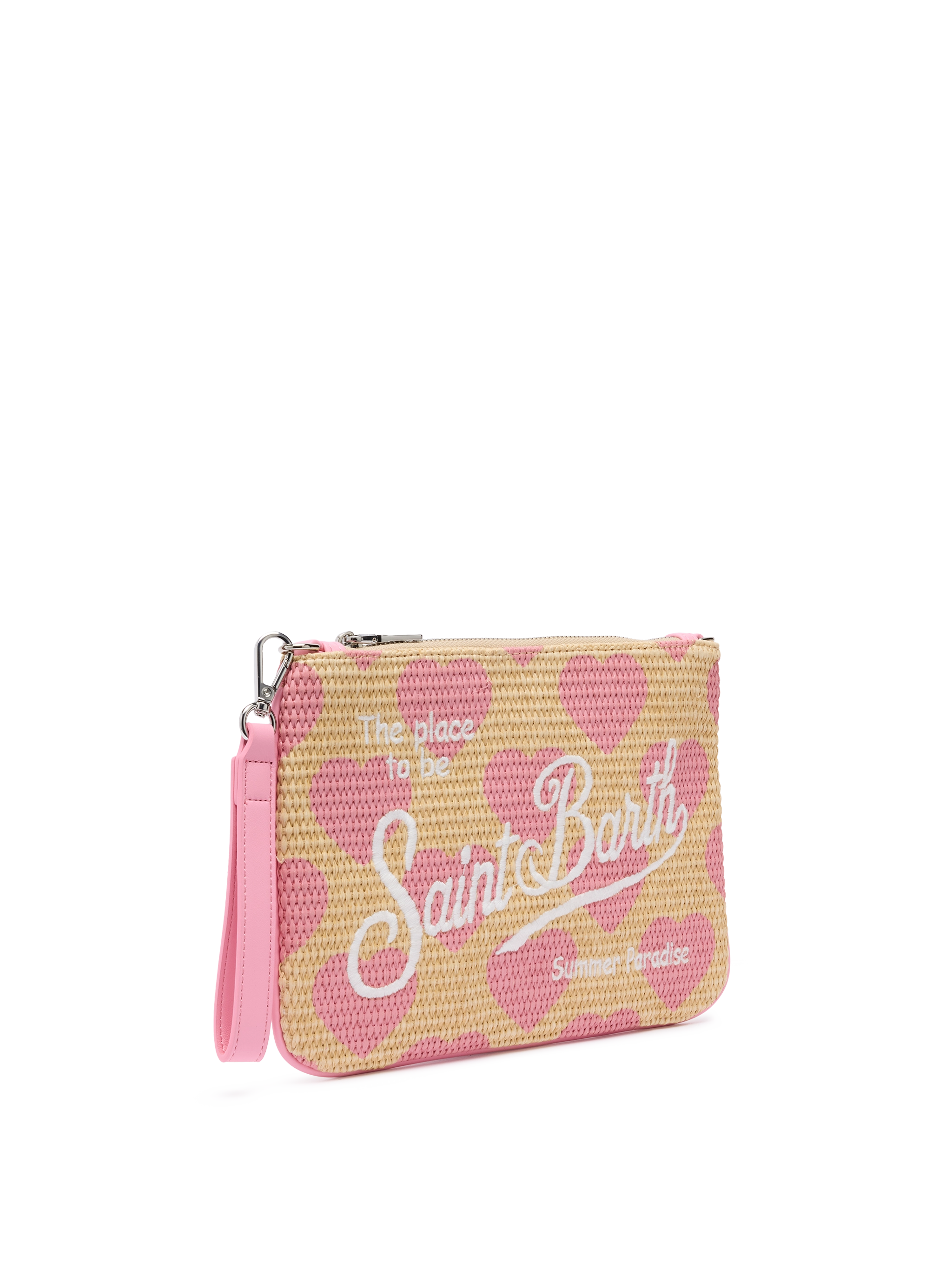 mc2-saint-barth-pochette-parisienne-in-paglia-sintetica-con-stampa-cuori-rosa image 4