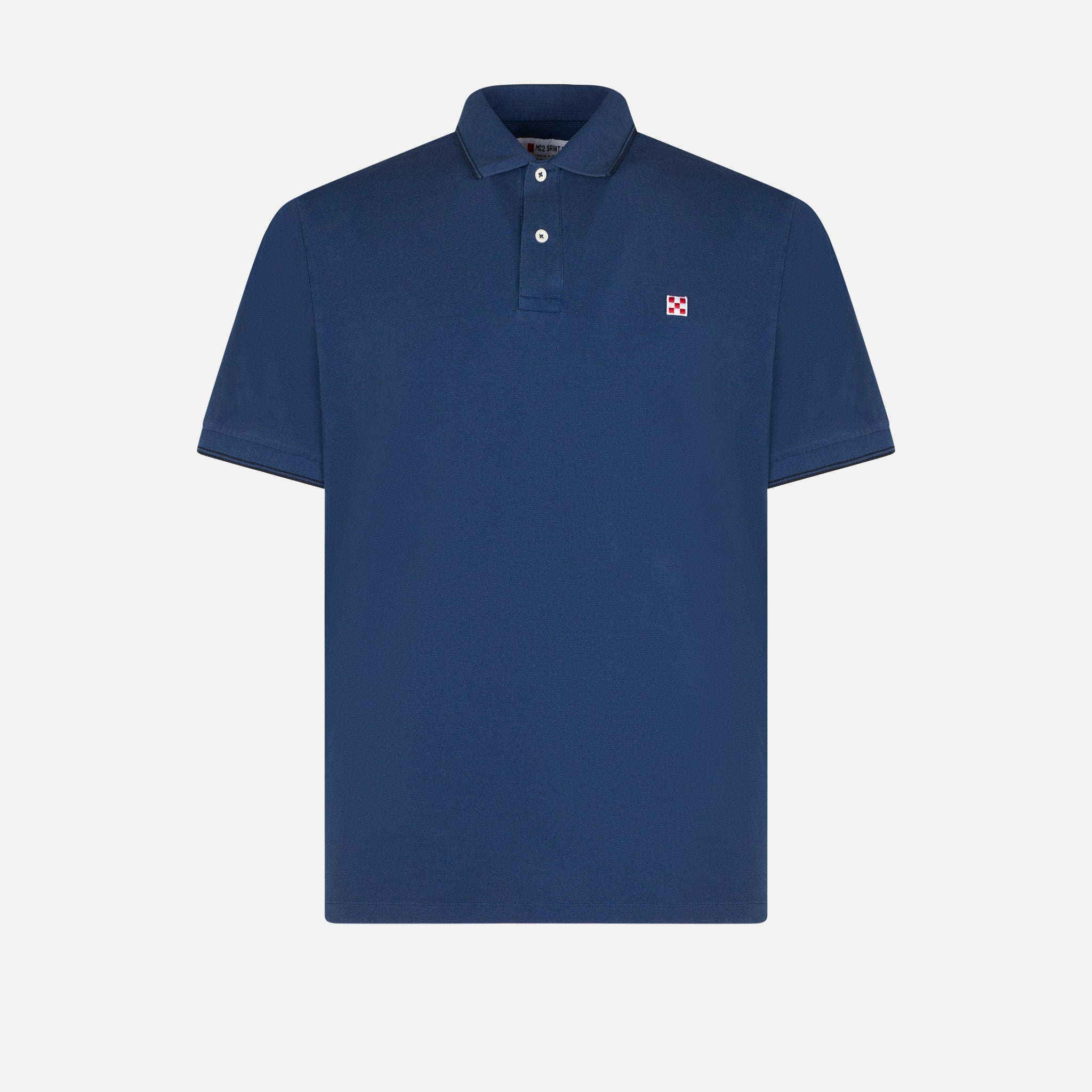 mc2-saint-barth-polo-uomo-blu-denim-in-piquet-di-cotone-con-logo image 4