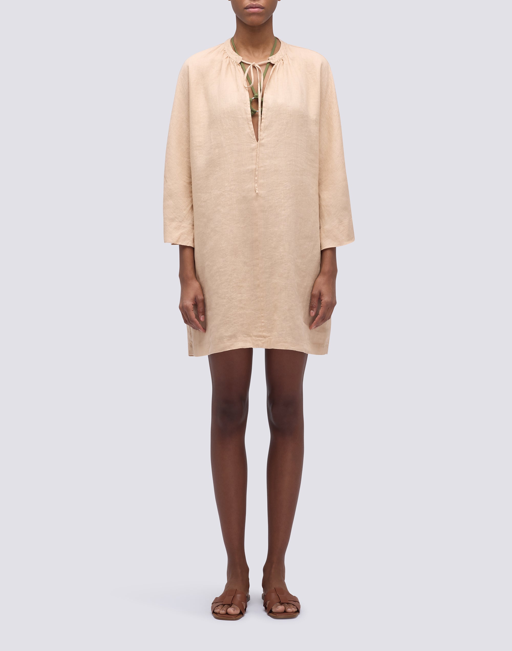 sundek-abito-corto-donna-in-lino-gw882drli500 image 1