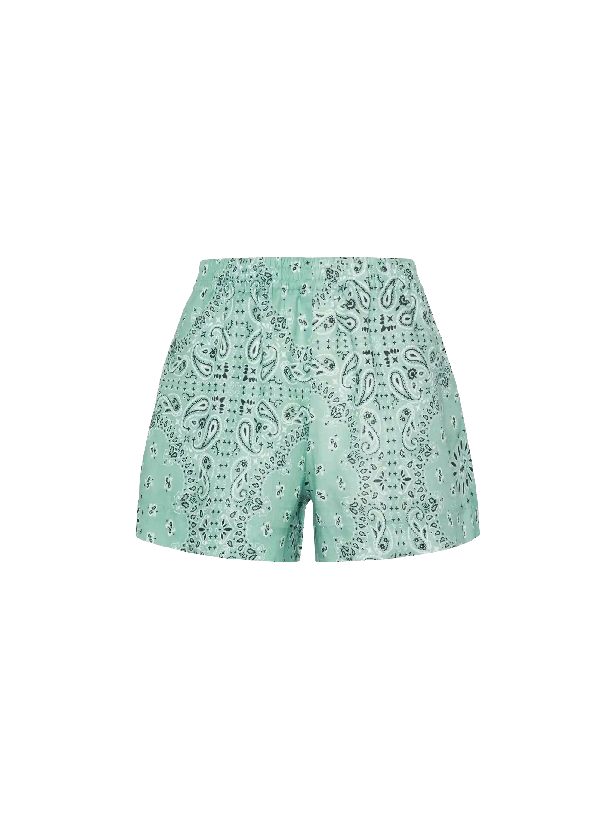 mc2-saint-barth-meave-shorts-donna-lino-verde-salvia-stampa-bandana image 5