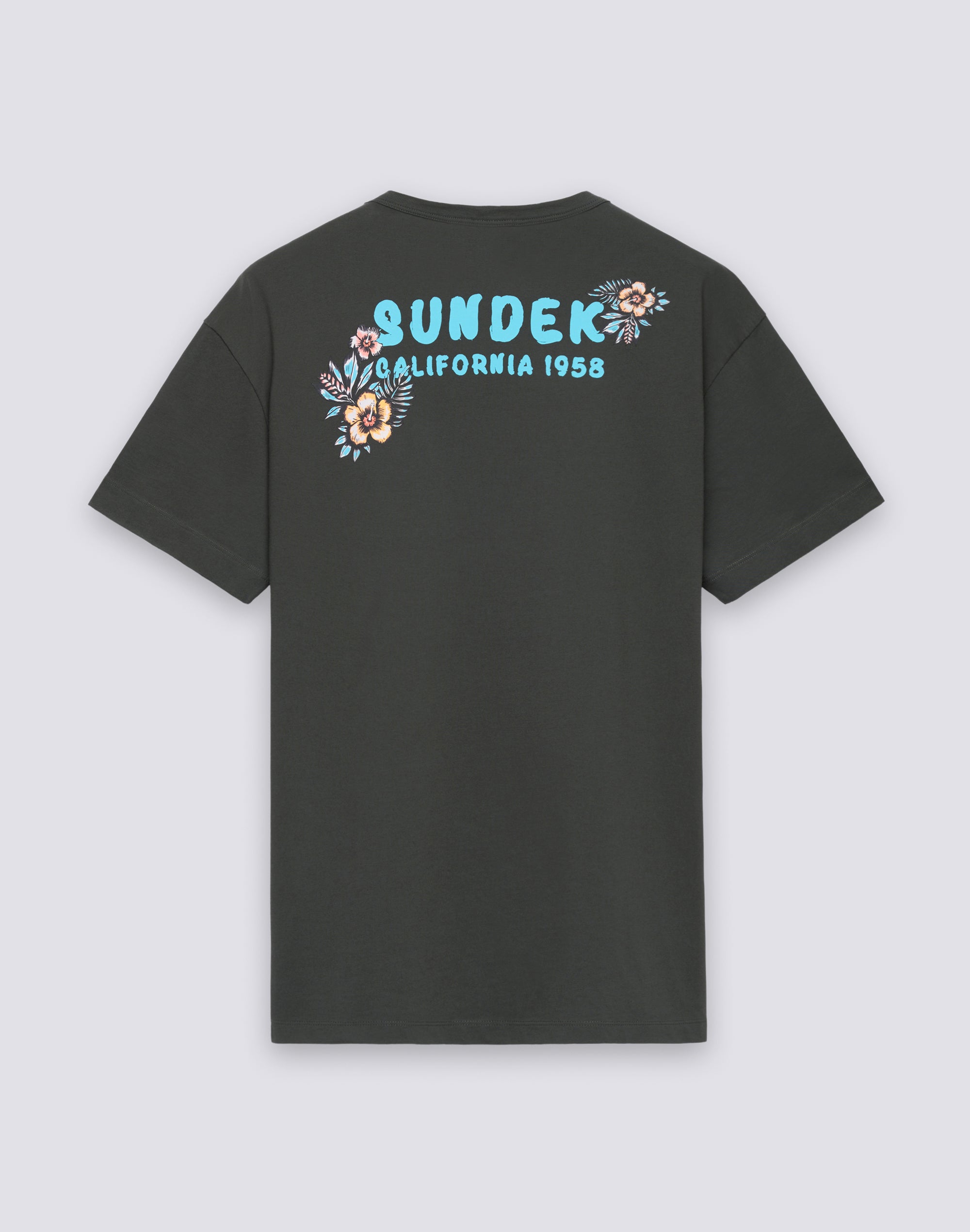 sundek-california-1958-t-shirt-uomo-girocollo-in-cotone-con-stampa-e-ricamo image 2