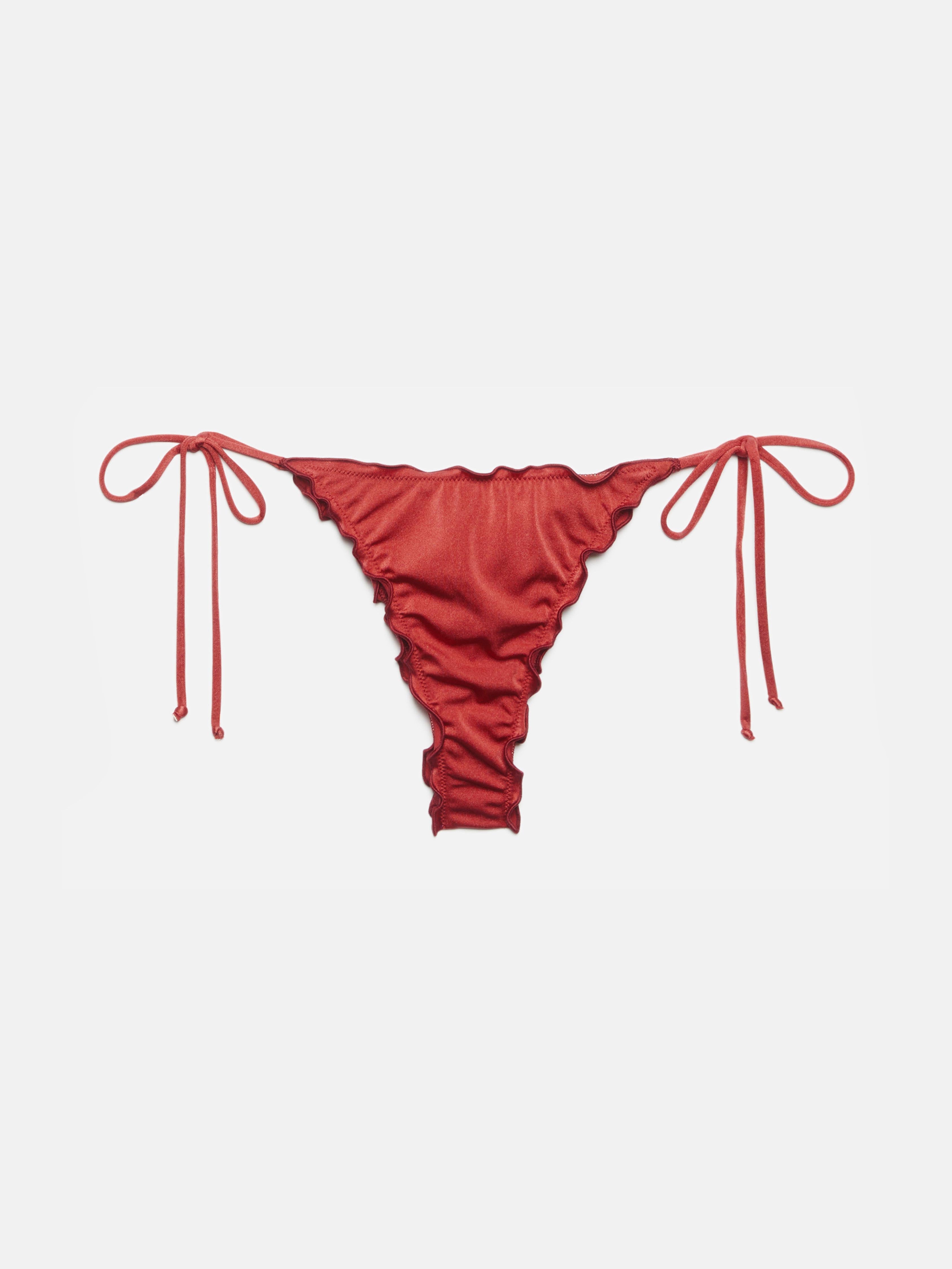 mc2-saint-barth-slip-mare-miami-shimmer-rosso-mattone-con-taglio-sgambato image 1