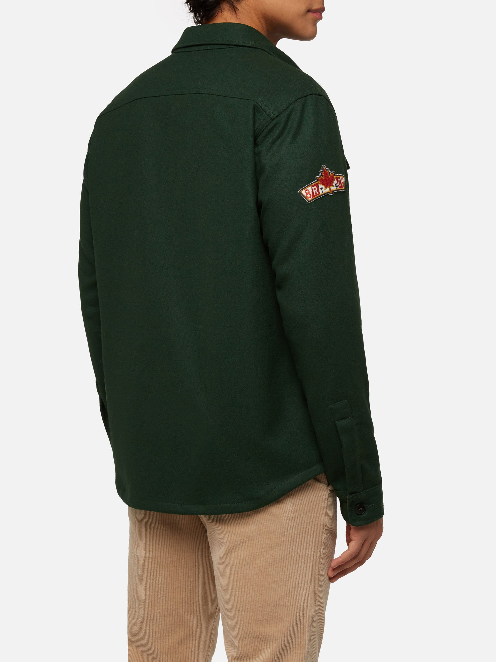 mc2-saint-barth-camicia-burton-verde-in-lana-con-tasche-e-toppe-da-uomo image 3