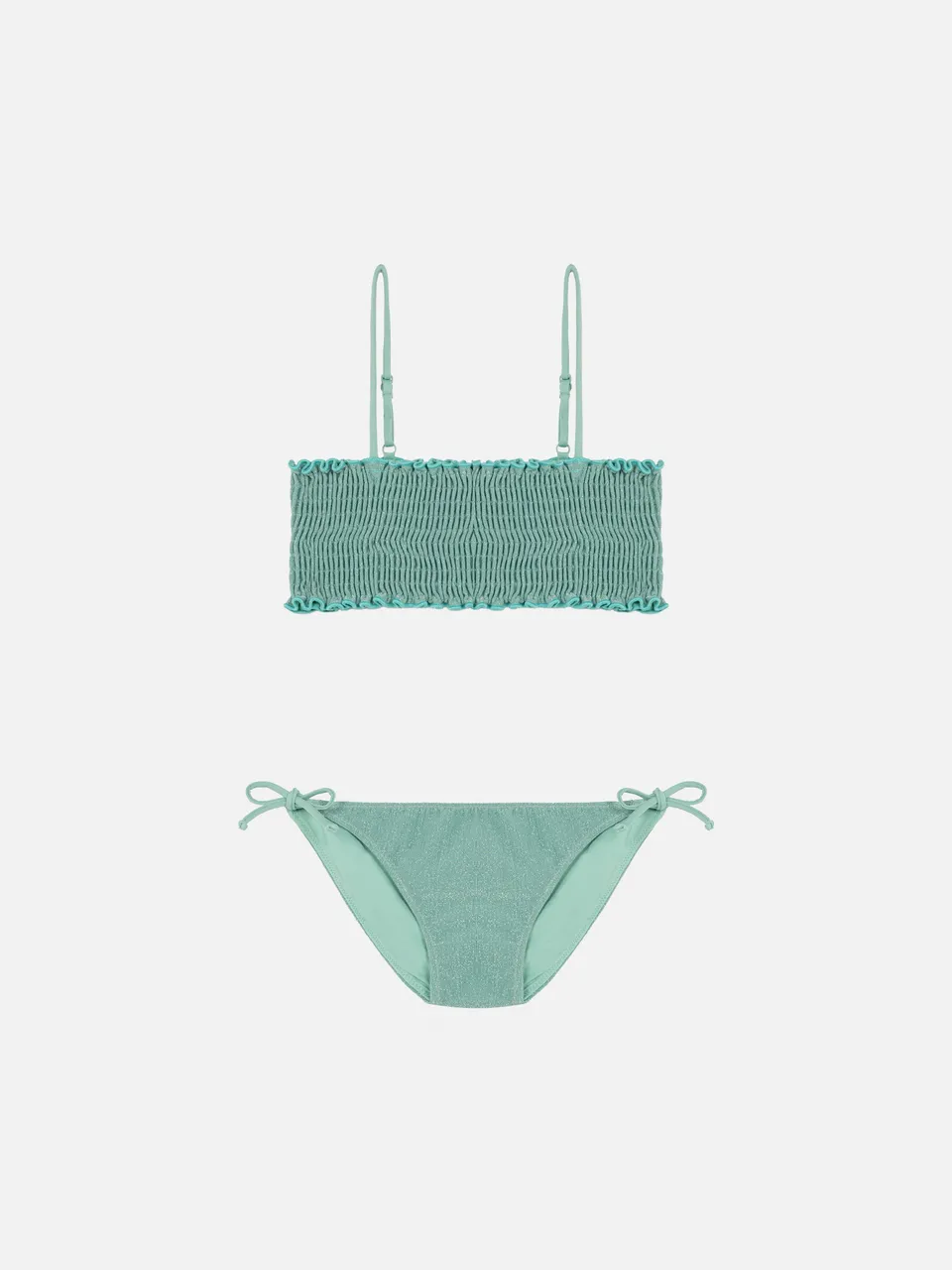 mc2-saint-barth-bikini-tilly-bimba-bralette-lurex-verde-acqua-con-lacci image 1