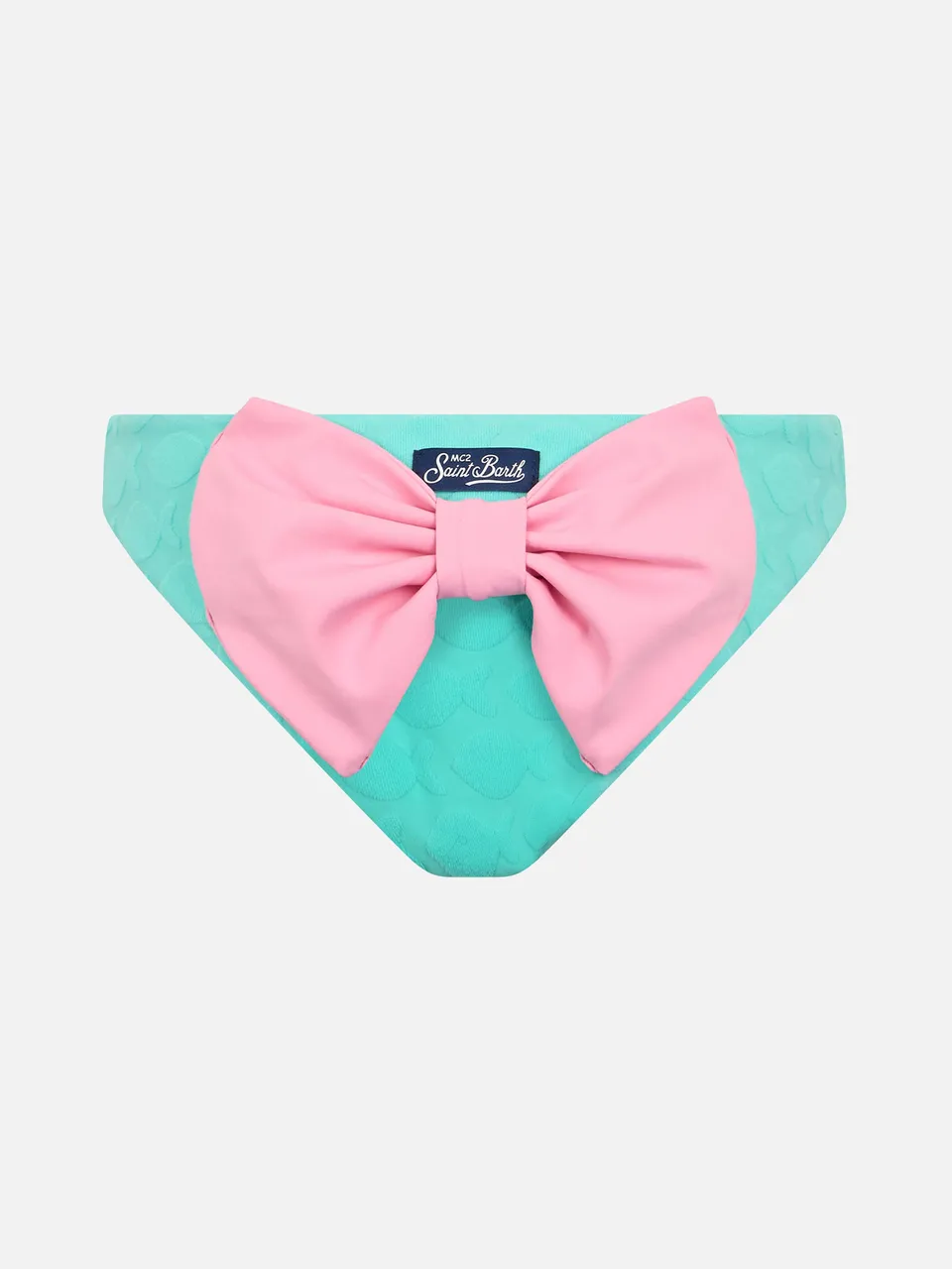 mc2-saint-barth-madame-slip-mare-bimba-verde-acqua-fiocco image 1