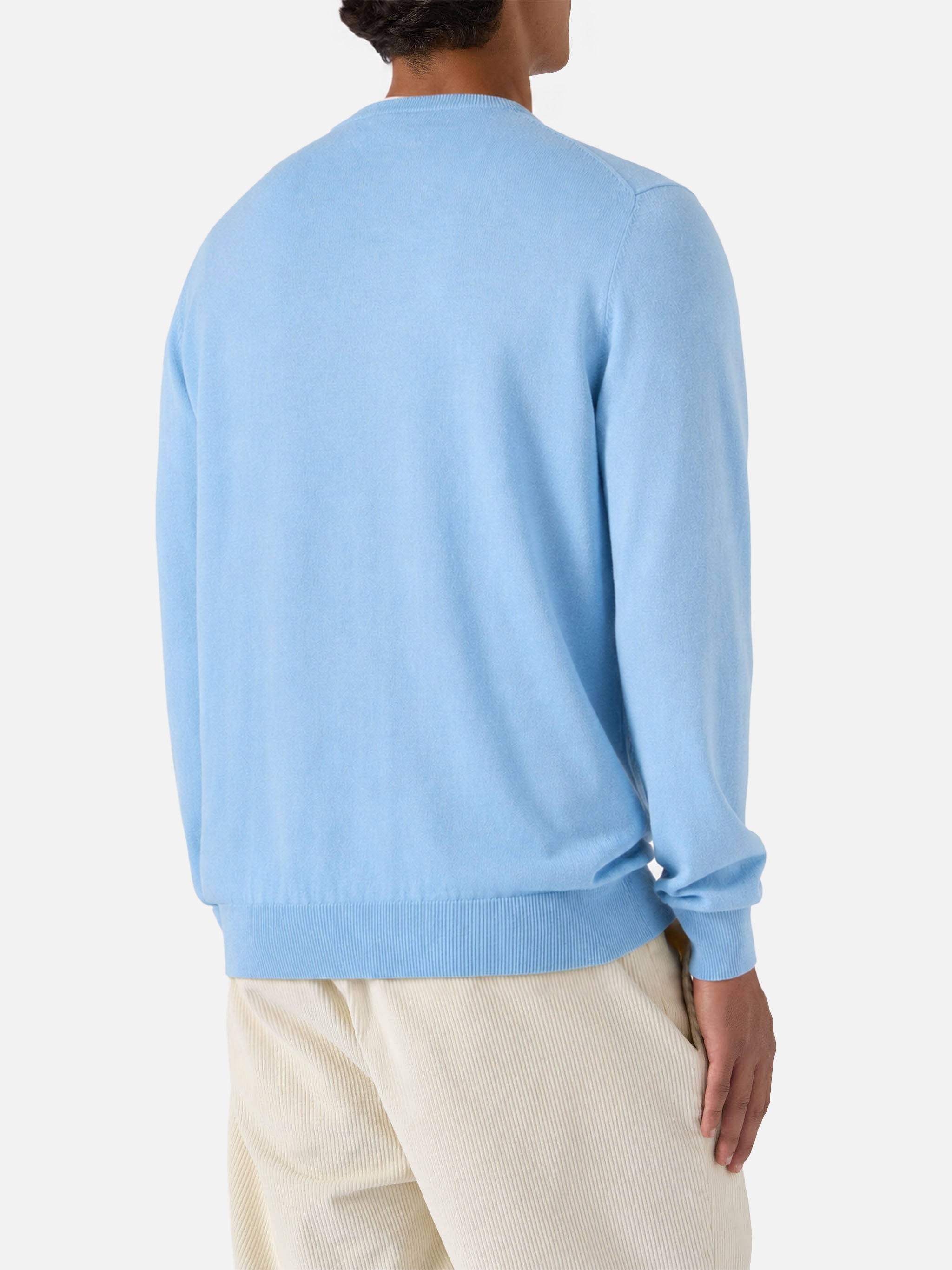 mc2-saint-barth-maglione-uomo-regent-in-100-lana-merino-azzurra image 3