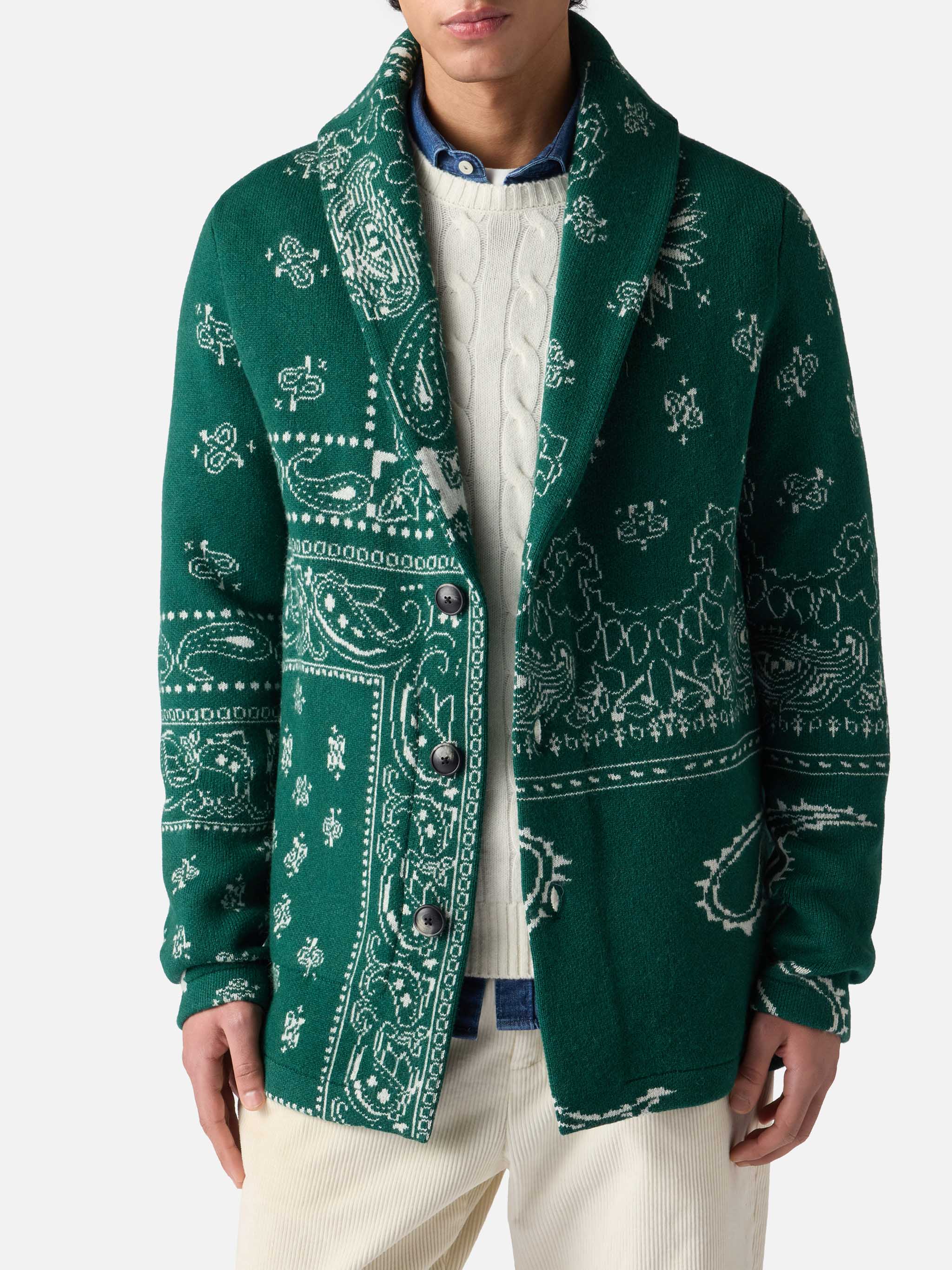 mc2-saint-barth-giacca-max-in-maglia-jacquard-bandana-con-ricamo-misto-cashmere- image 1