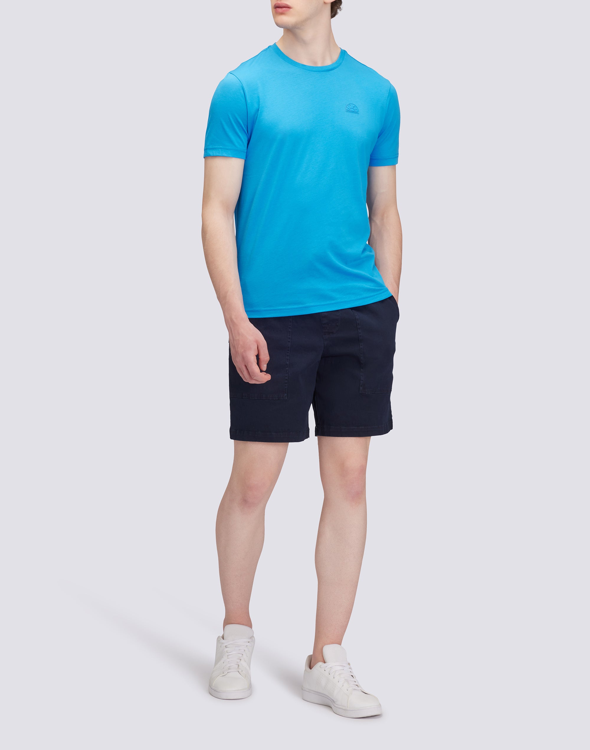 sundek-t-shirt-uomo-tinta-unita-in-cotone-pima-m672tejy700 image 4