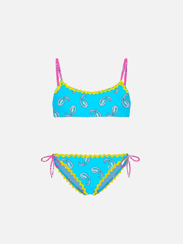 mc2-saint-barth-bikini-bambina-bralette-paisley-azzurro image 1