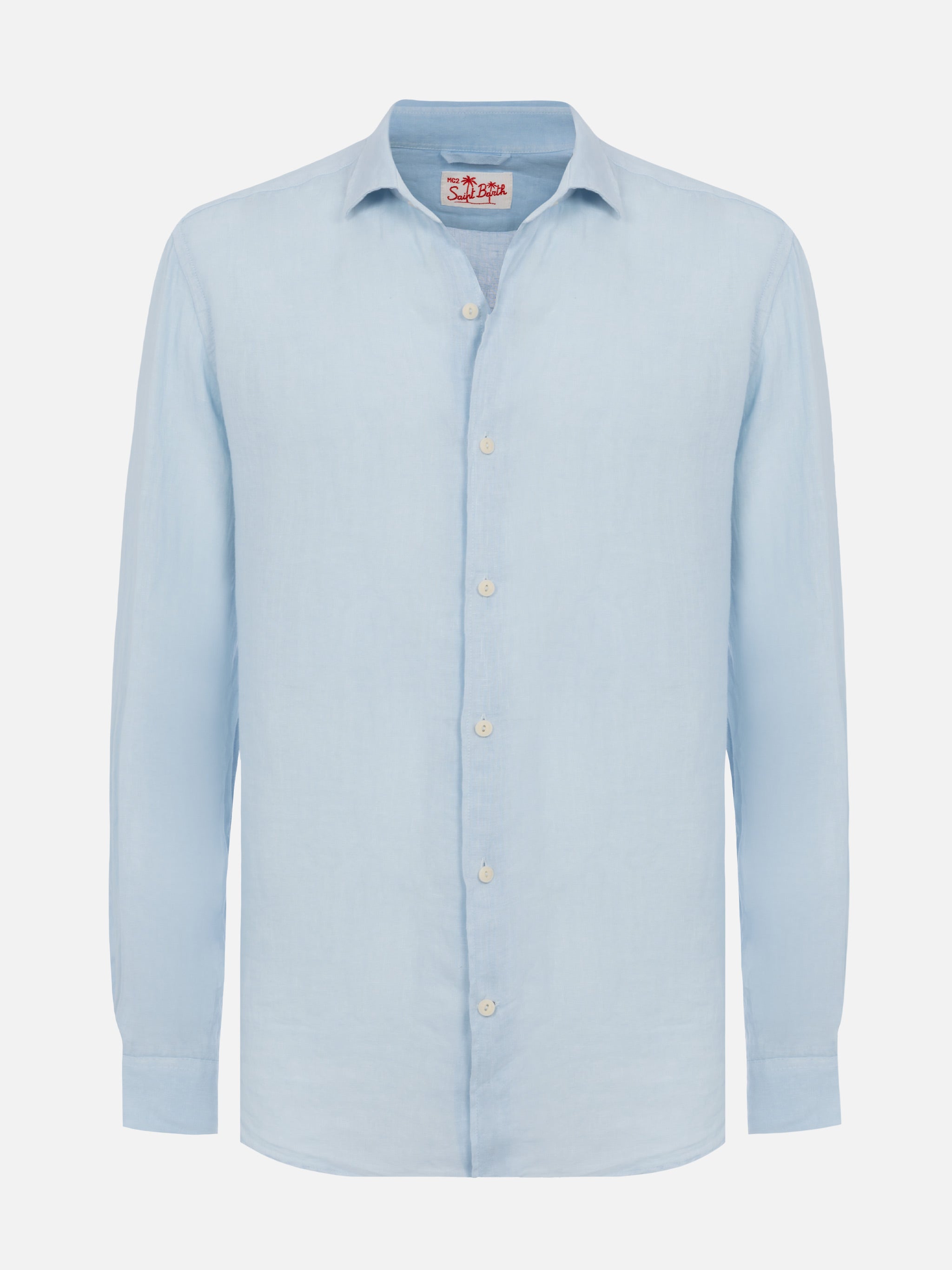 mc2-saint-barth-pamplona-camicia-uomo-in-lino-azzurro image 4