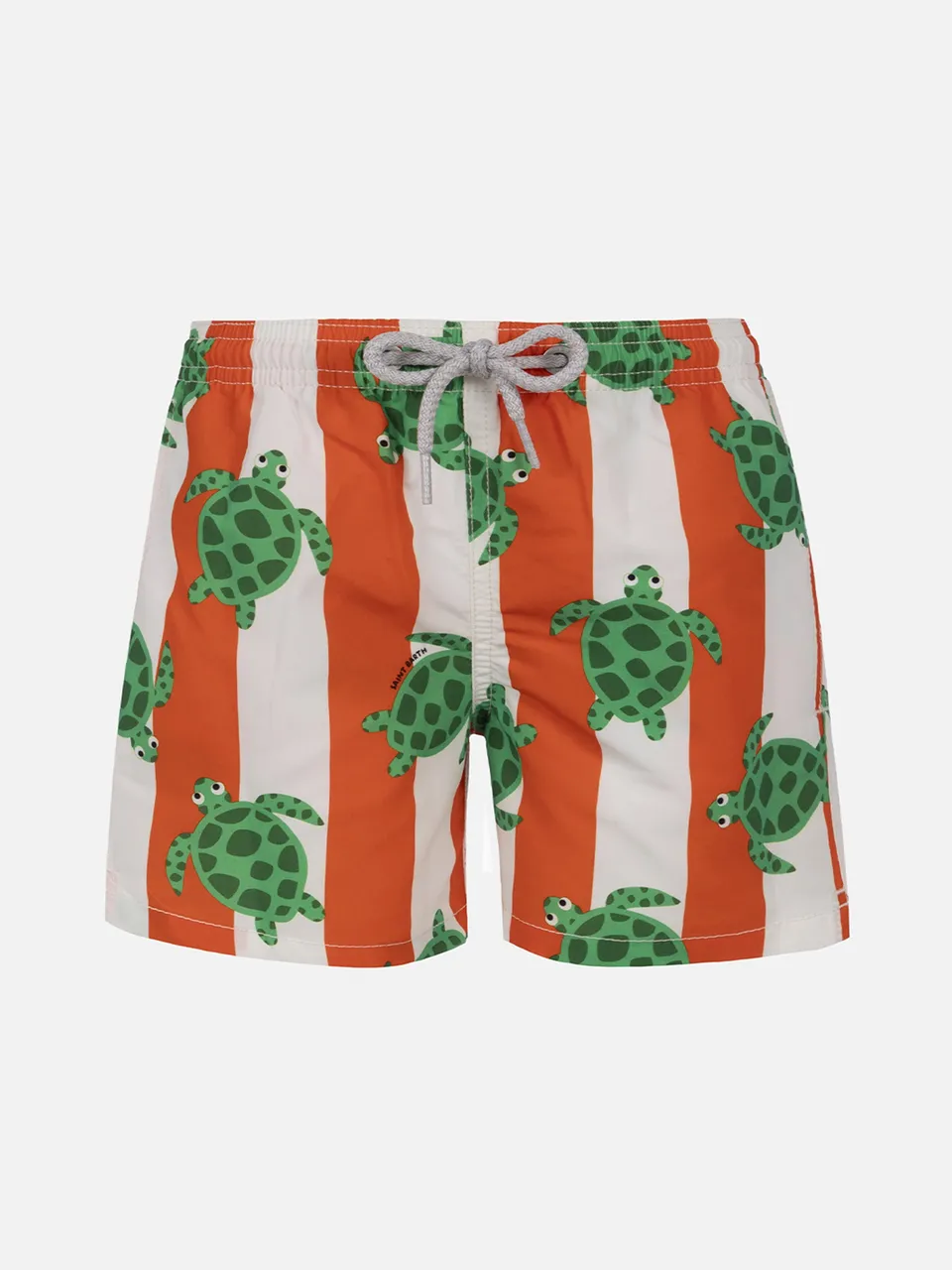 mc2-saint-barth-costume-boxer-jean-bambino-arancione-stampa-tartarughe-marine image 1
