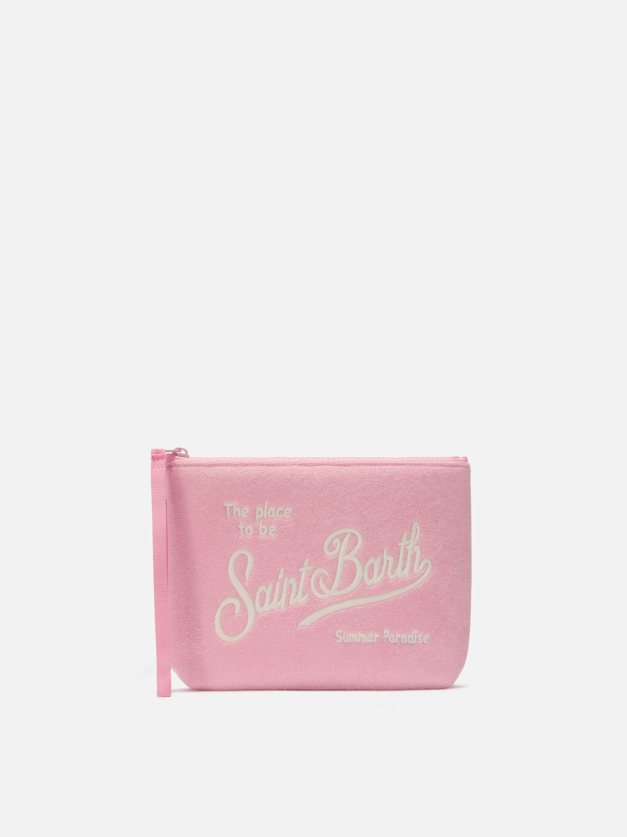 mc2-saint-barth-pochette-aline-in-tessuto-scuba-effetto-spugna-rosa image 1