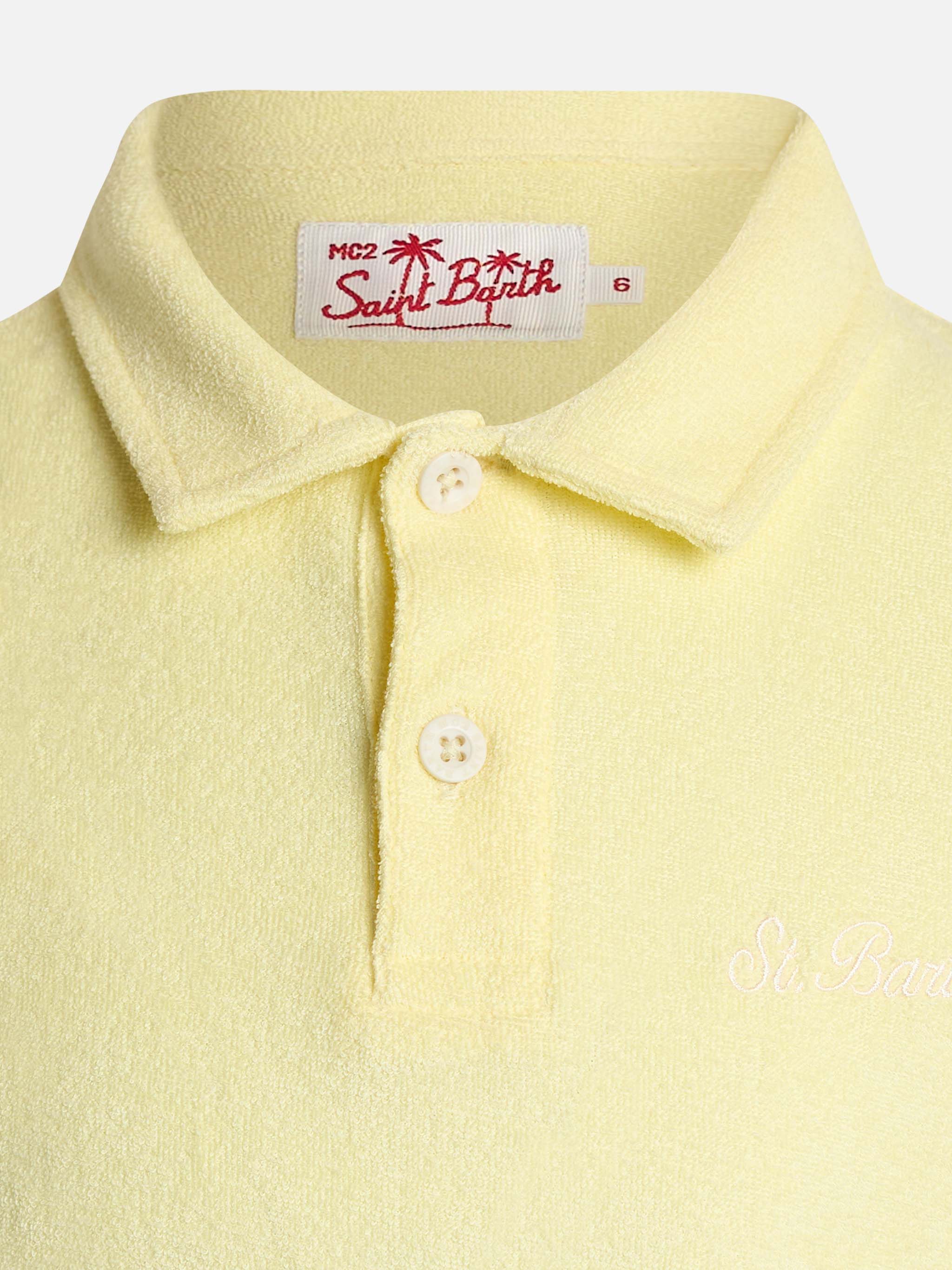 mc2-saint-barth-jeremy-jr-polo-bambino-spugna-giallo-pallido image 2