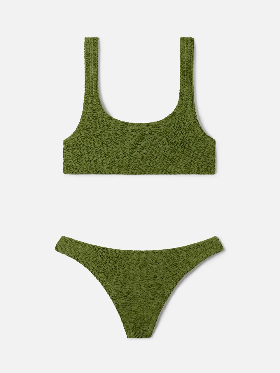 mc2-saint-barth-naima-naomi-bikini-donna-verde-militare-in-crinkle image 1