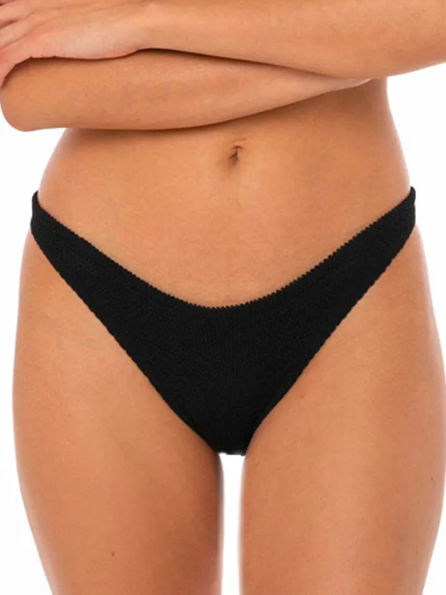 slip-da-bagno-mc2-saint-barth-elise-in-tessuto-crinkle-nero image 1