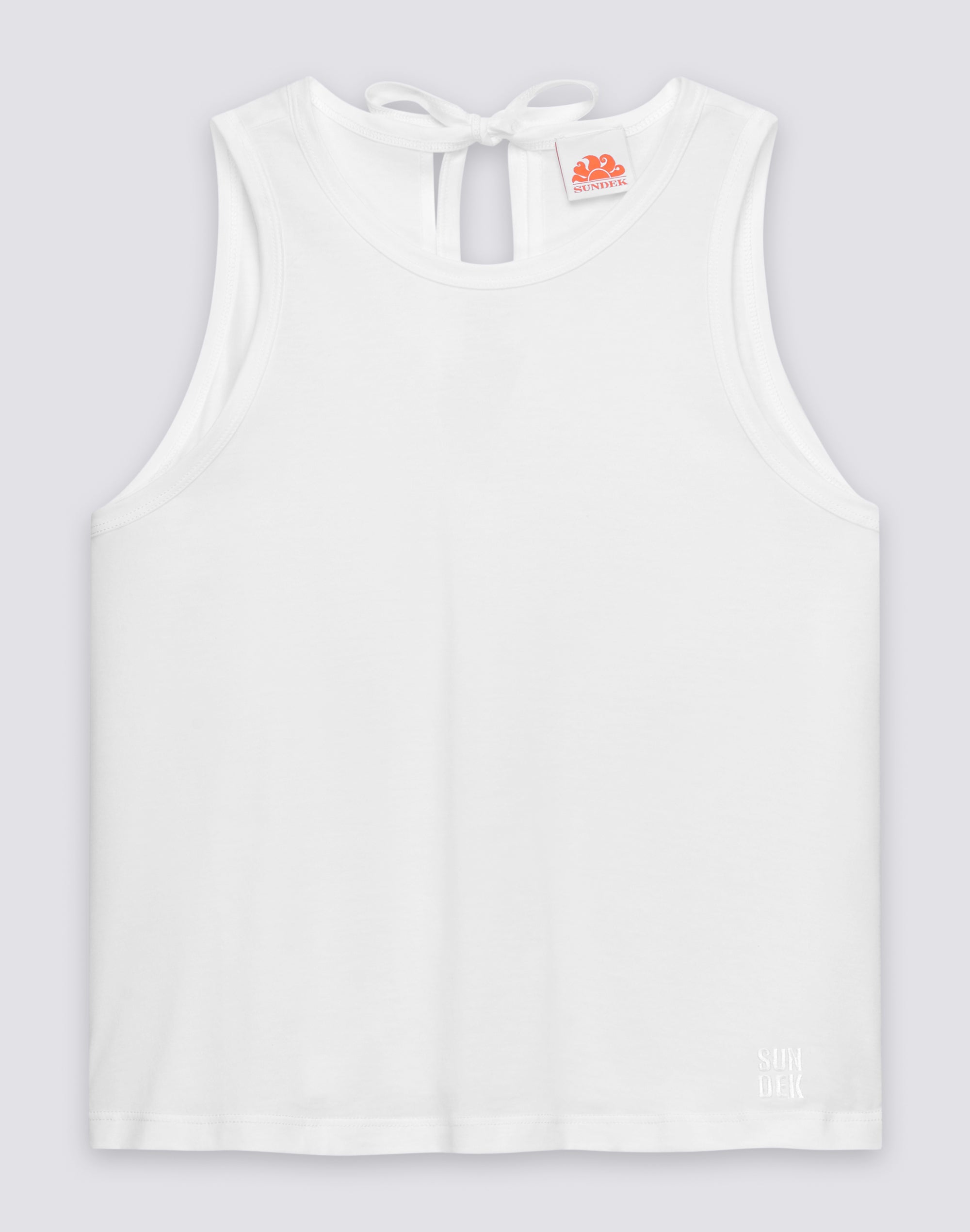 sundek-canotta-donna-crop-boxy-fit-con-laccio-schiena image 1