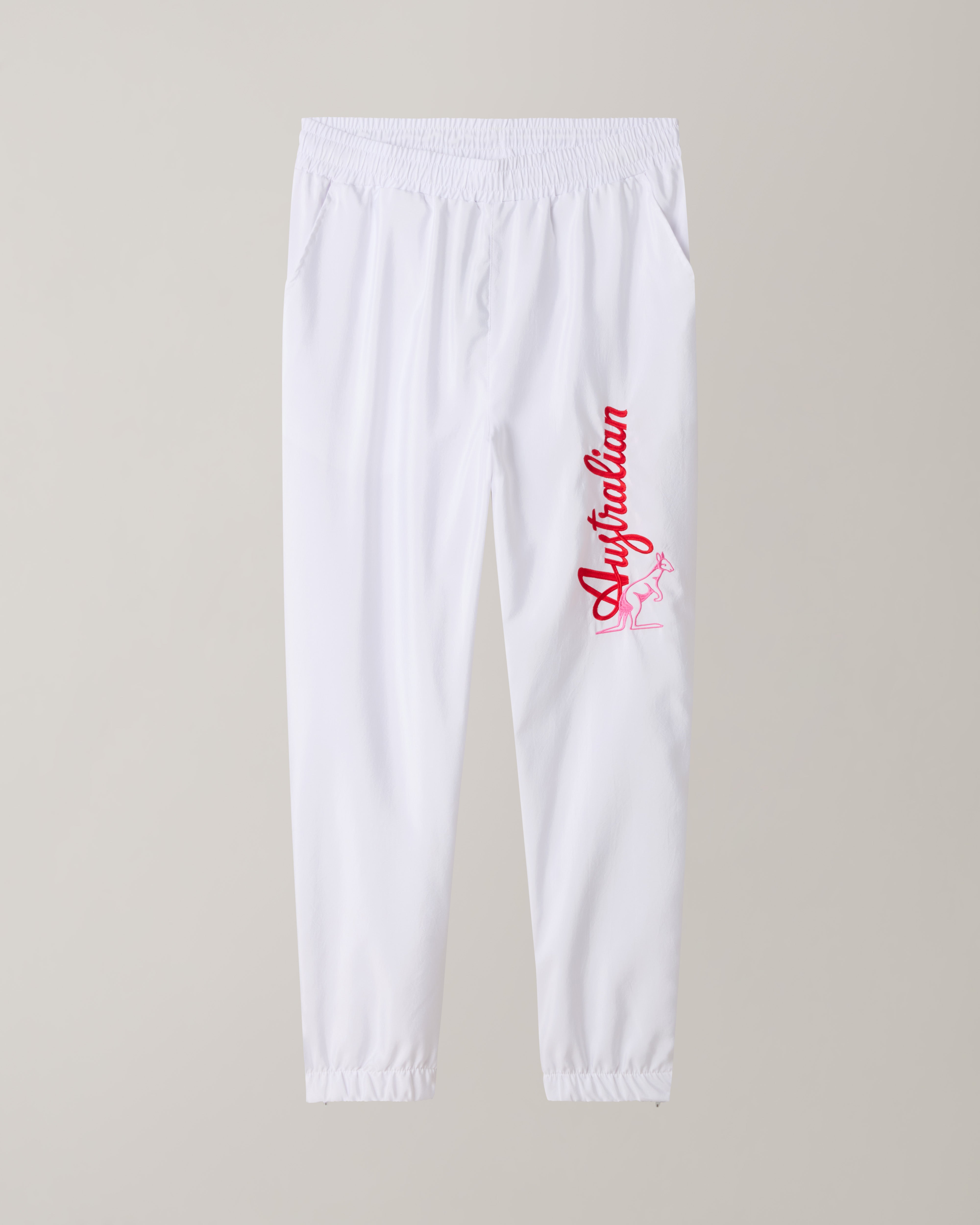 australian-goran-bumper-track-pant-pantalone-antibes-bianco-mesh image 7