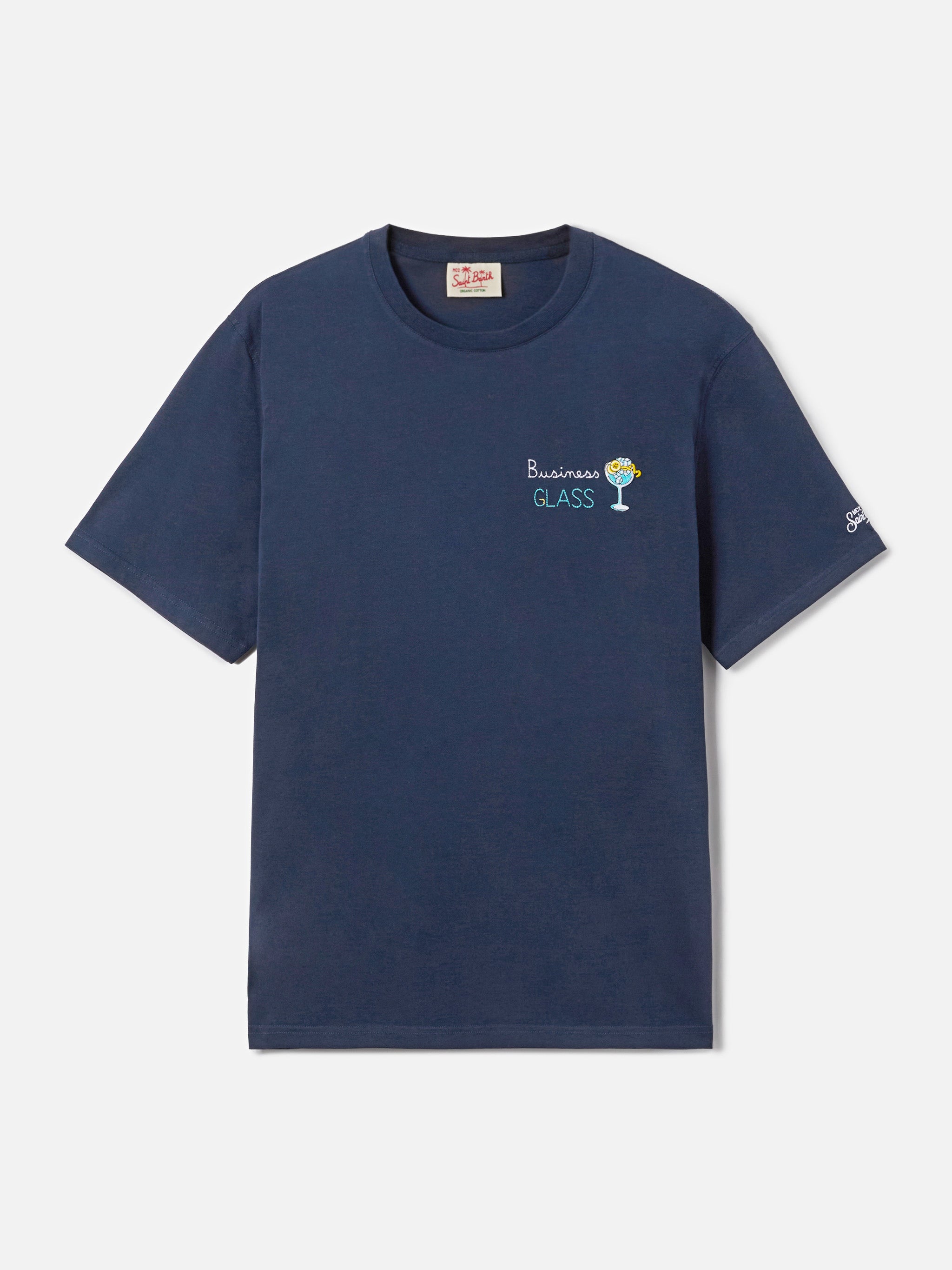 mc2-saint-barth-t-shirt-portofino-uomo-in-cotone-blu-con-ricamo-business-glass image 5