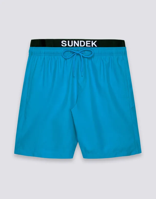 sundek-costume-mare-uomo-lungo-vita-elasticata-elastico-logo-m729bdrt300 image 1