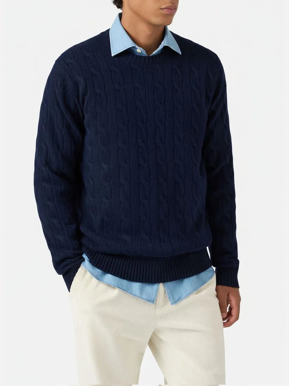 maglione-girocollo-uomo-mc2-saint-barth-regent-a-trecce-in-100-lana-merino-blu-n image 1