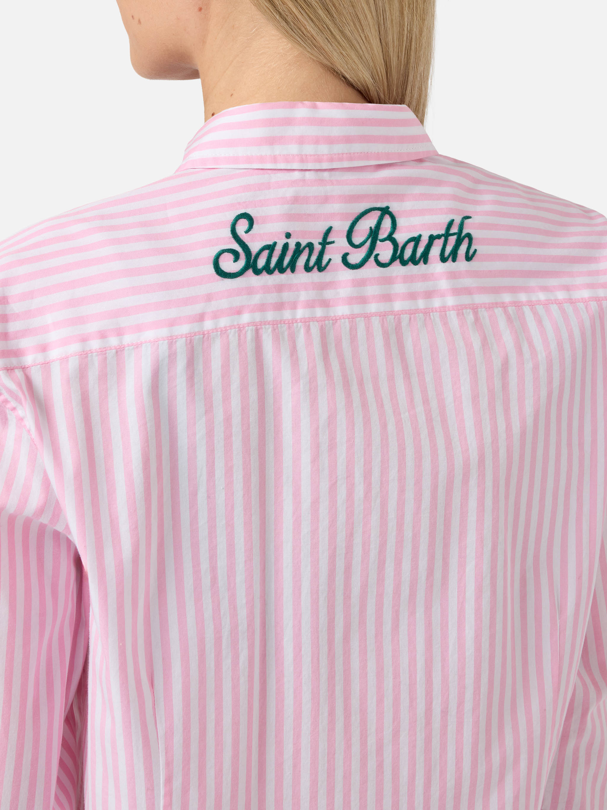 mc2-saint-barth-camicia-meredith-donna-in-cotone-a-righe-rosa-e-bianche image 2