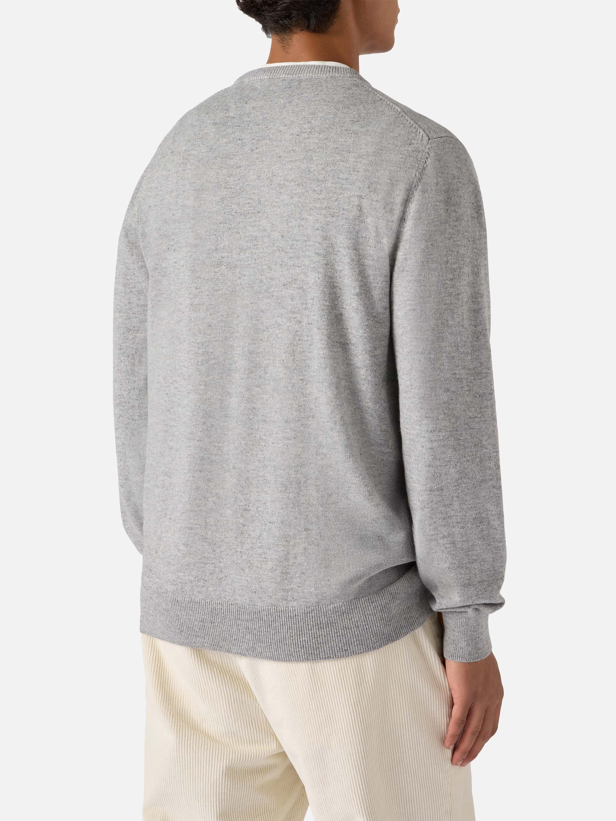 mc2-saint-barth-heron-light-maglione-uomo-grigio-chiaro-cashmere-vado-a-ruba image 4