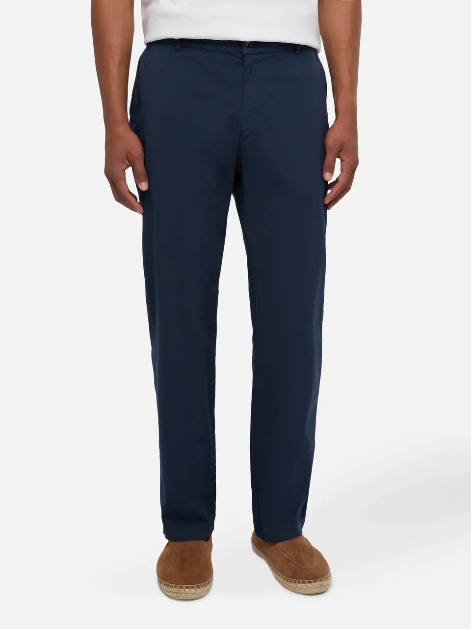 pantaloni-calais-mc2-saint-barth-in-lino-blu-marino-con-coulisse-e-vestibilit-ri image 1