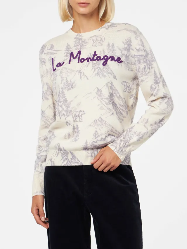 mc2-saint-barth-maglia-new-queen-donna-girocollo-in-filato-misto-cashmere-stampa image 1