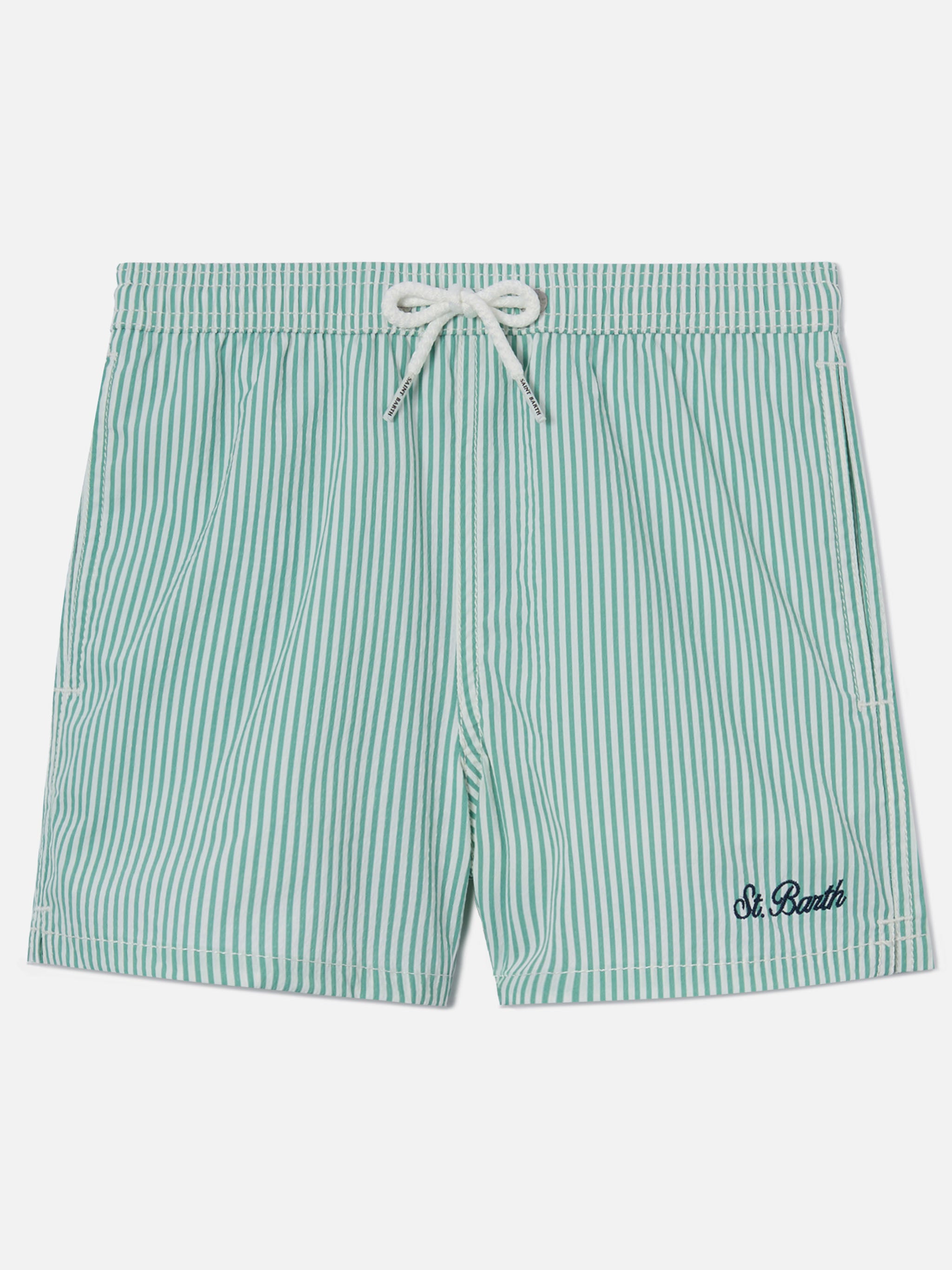 mc2-saint-barth-patmos-jr-costume-mare-bambino-a-righe-verde-menta-seersucker image 1
