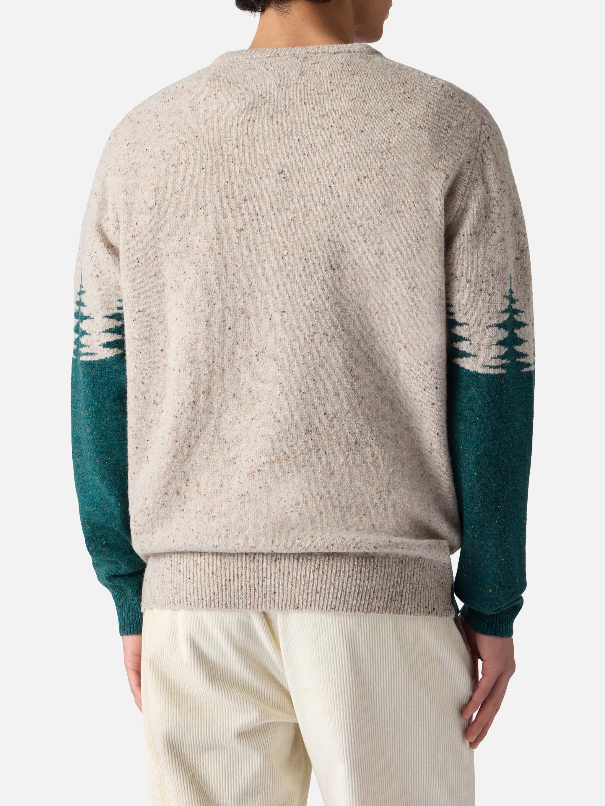 mc2-saint-barth-heron-her0011-maglione-uomo-verde-donegal-jacquard-st-moritz image 3