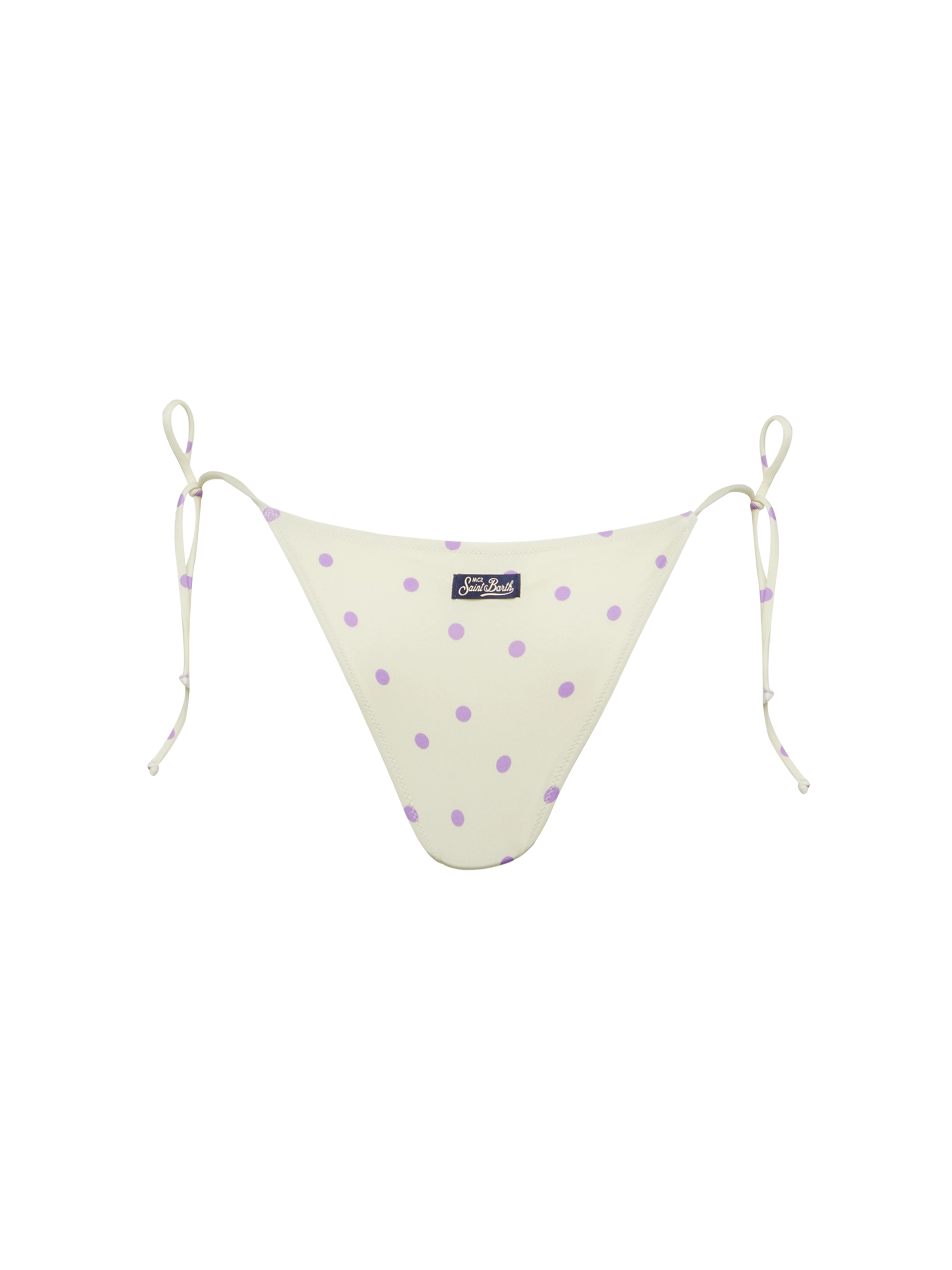 mc2-saint-barth-marielle-slip-mare-classico-a-pois-bianco image 2