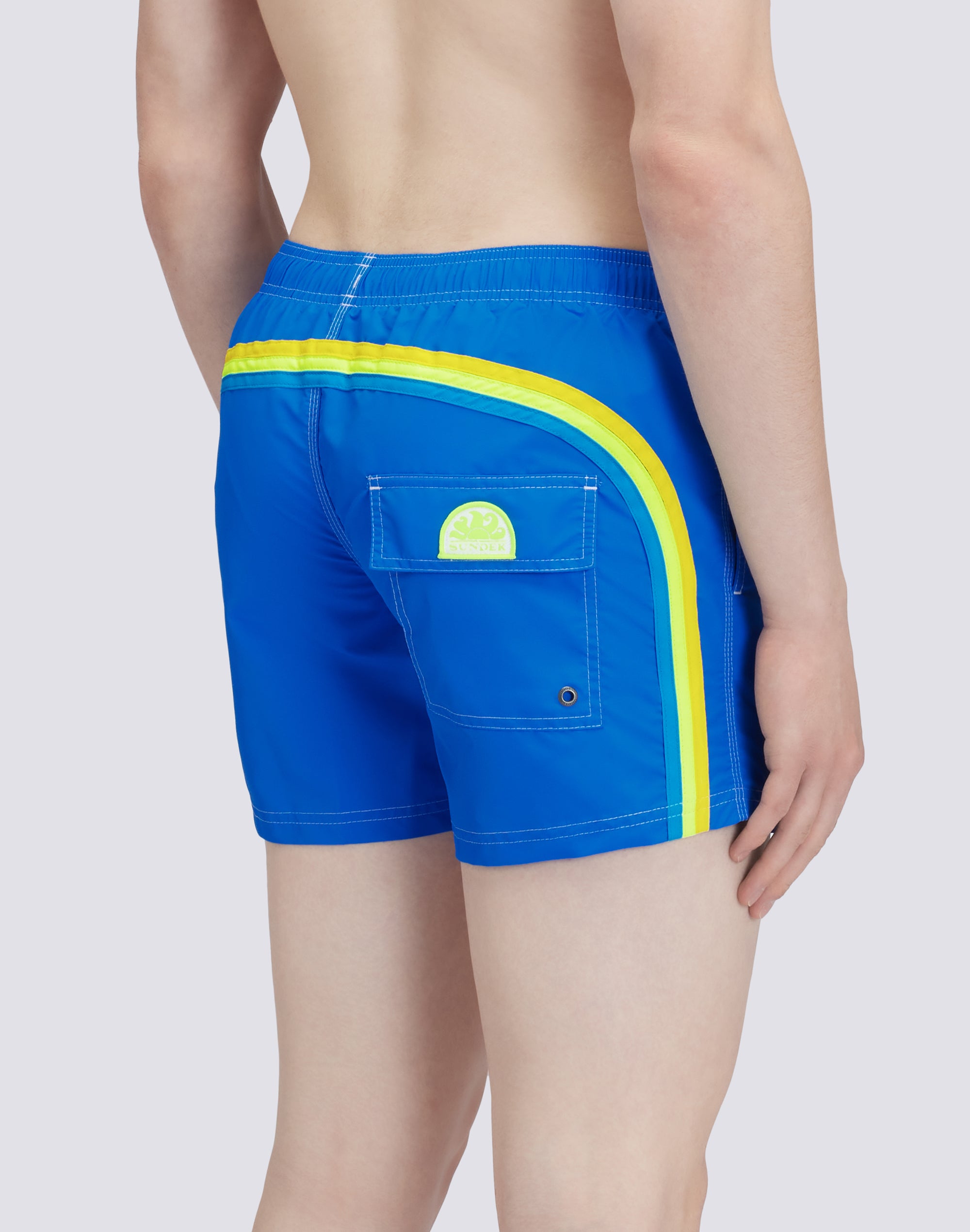 sundek-costume-da-bagno-corto-uomo-vita-elasticata-iconic-taffeta-rainbow image 1