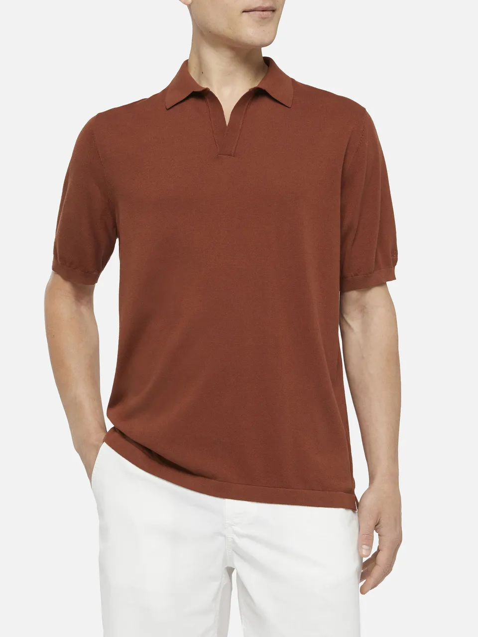 mc2-saint-barth-sloan-polo-uomo-maglia-senza-bottoni-cammello image 1