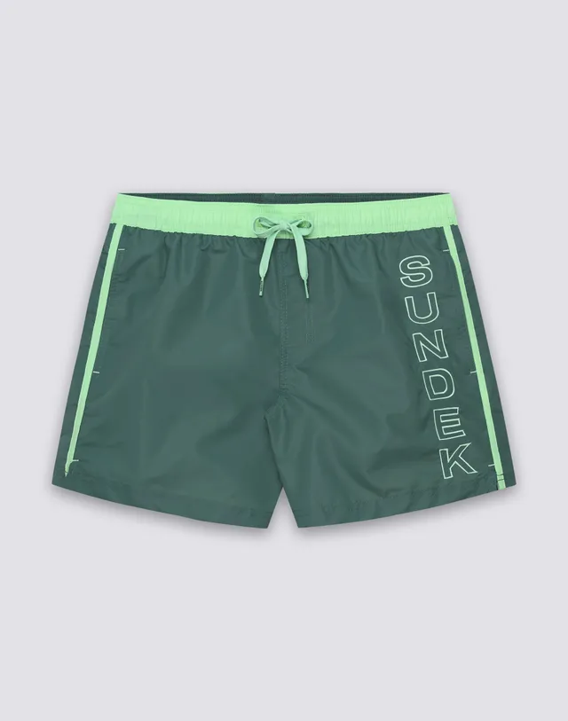 sundek-costume-da-bagno-corto-uomo-iconic-taffet-con-piping-a-contrasto image 1