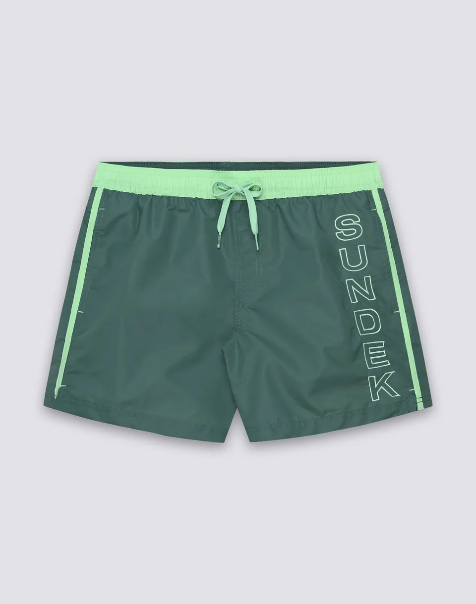 sundek-costume-da-bagno-corto-uomo-iconic-taffet-con-piping-a-contrasto image 1