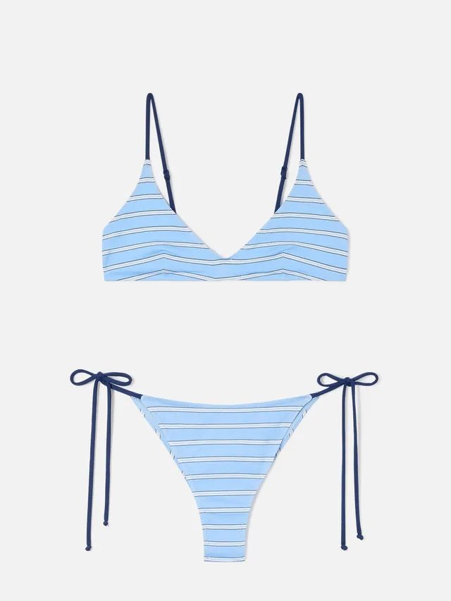 mc2-saint-barth-paolyn-bikini-bralette-righe-azzurre-e-blu image 1