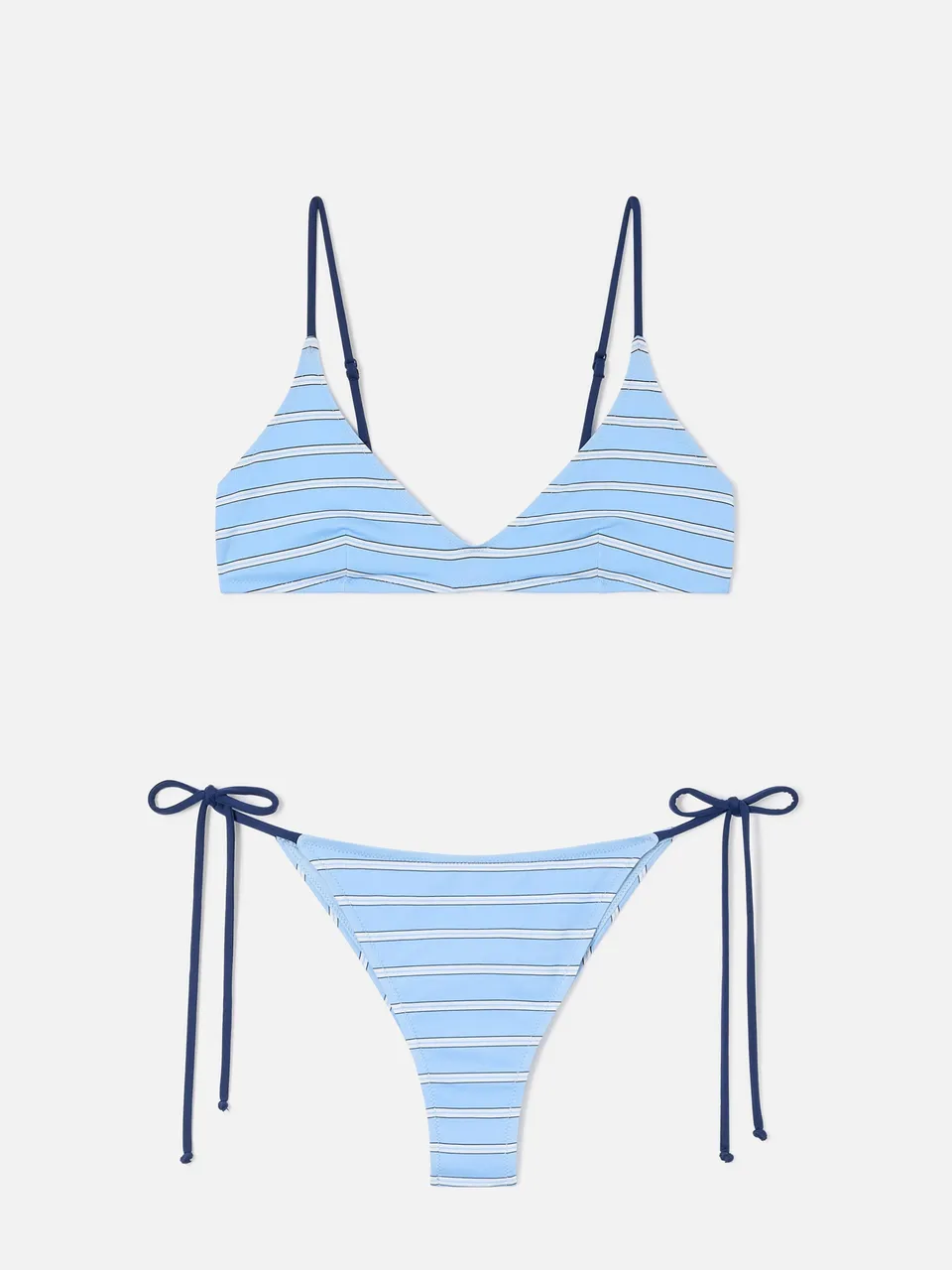mc2-saint-barth-paolyn-bikini-bralette-righe-azzurre-e-blu image 1