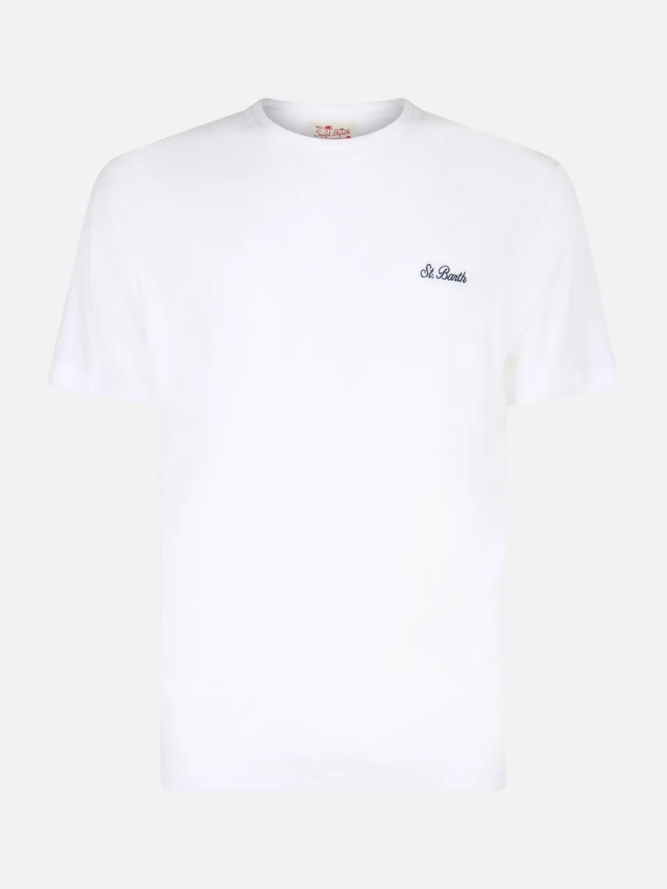 mc2-saint-barth-gary-t-shirt-uomo-in-spugna-bianca-con-ricamo image 1