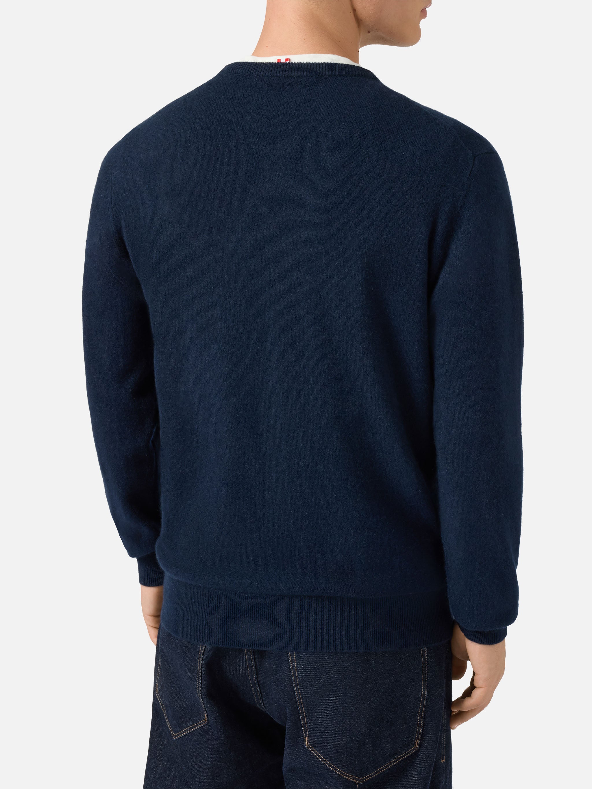 mc2-saint-barth-maglione-uomo-regent-girocollo-blu-notte-100-cashmere image 3