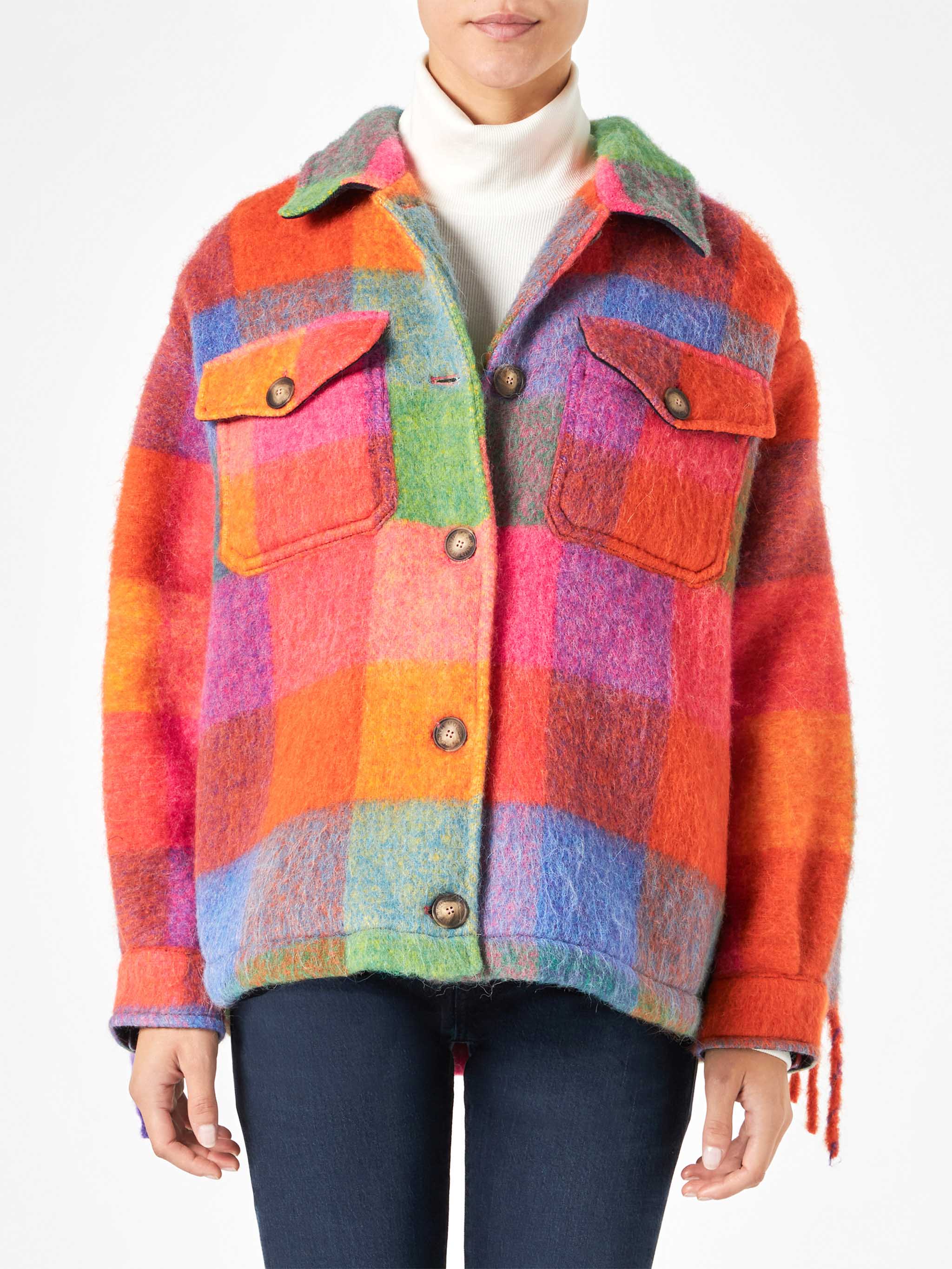 mc2-saint-barth-overshirt-marceline-overshirt-donna-in-filato-misto-check-multic image 3