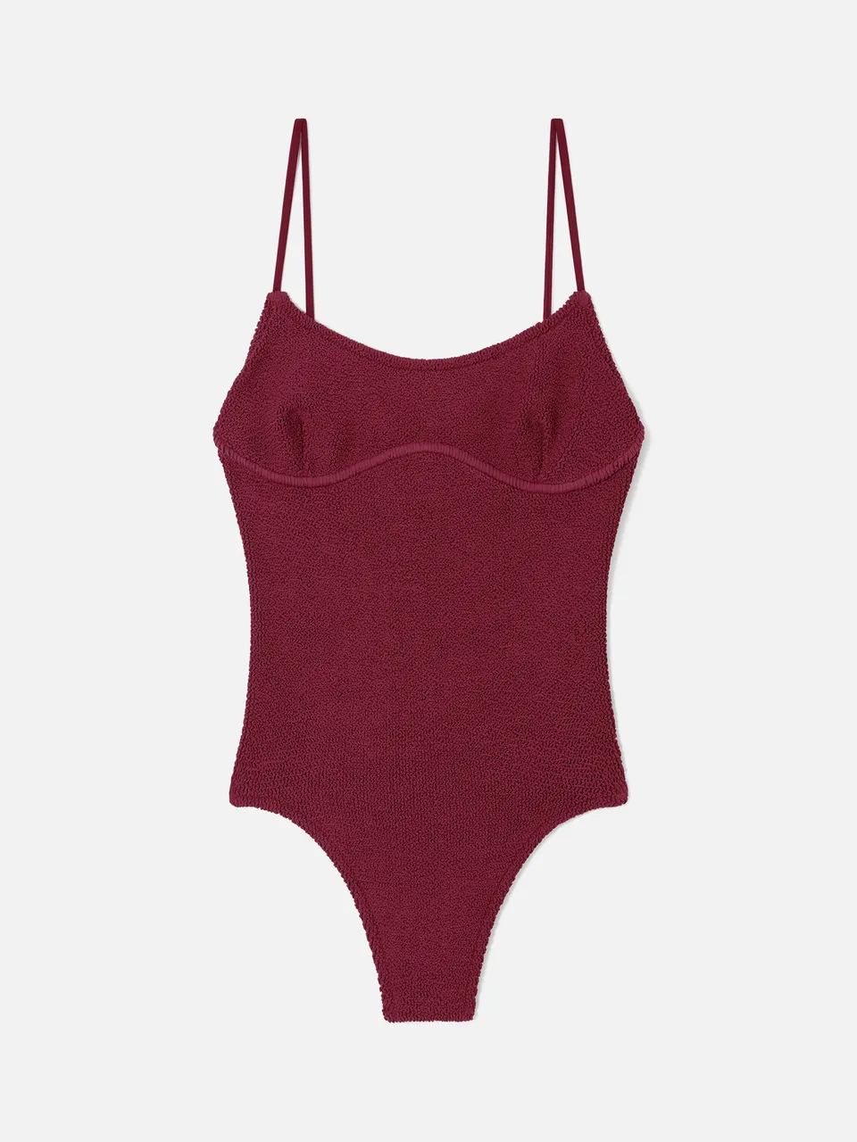 mc2-saint-barth-dara-costume-intero-donna-crinkle-bordeaux image 1