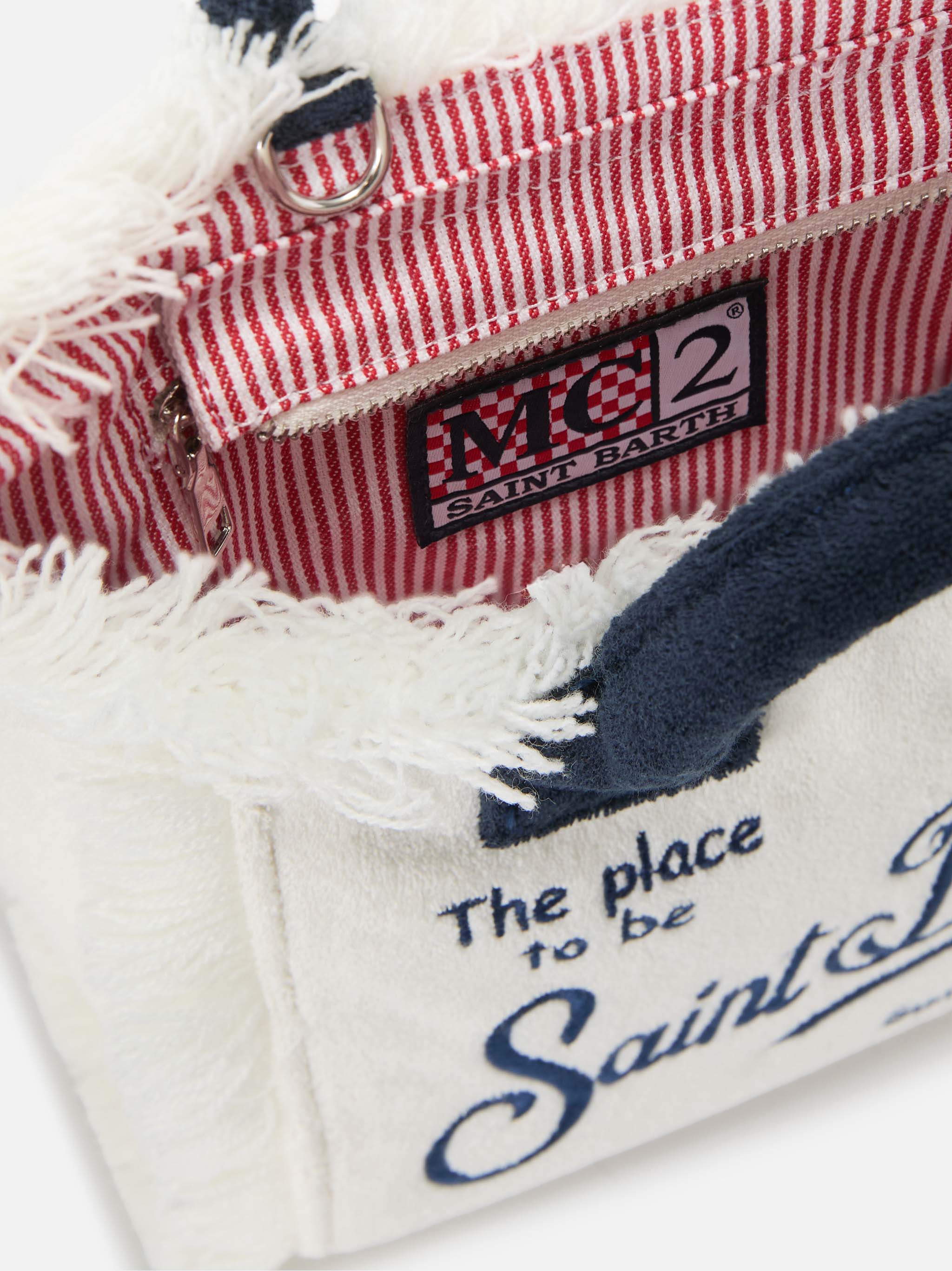 mc2-saint-barth-borsa-vanity-mini-in-spugna-bianca-con-logo-ricamato image 5