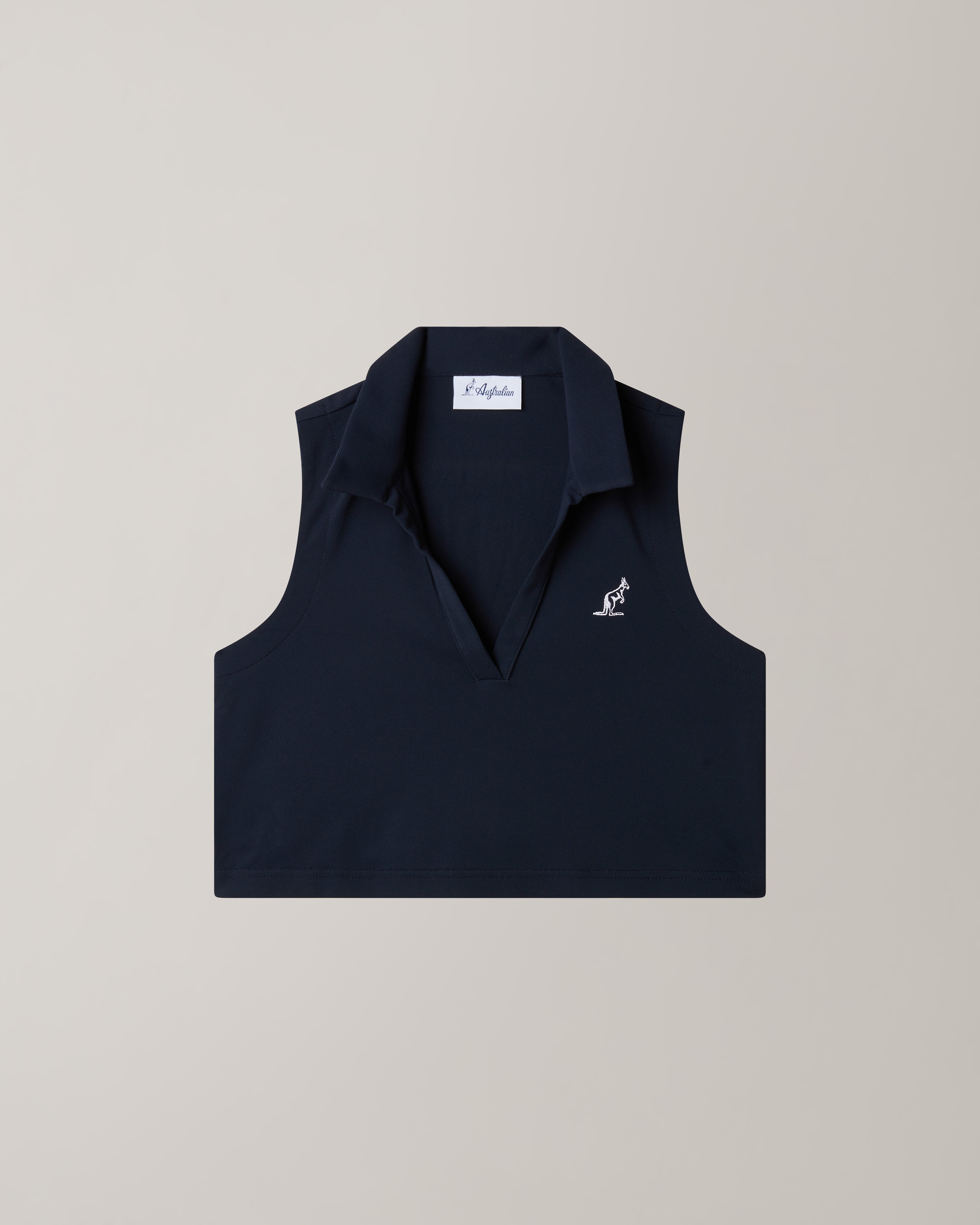 australian-cropped-polo-teeace-polo-cropped-blu-navy image 1