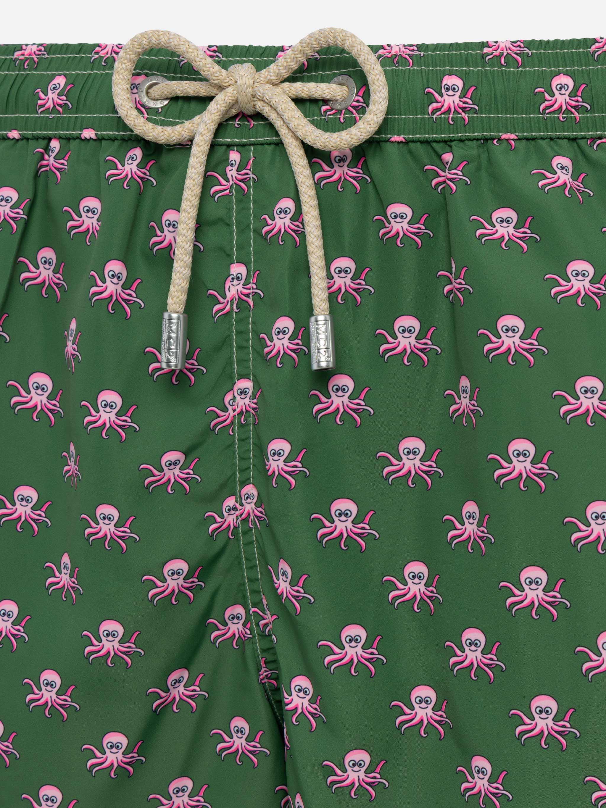 mc2-saint-barth-lighting-costume-mare-uomo-polipo-verde-militare-poliestere-rici image 3