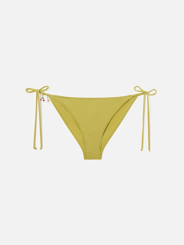 mc2-saint-barth-virgo-slip-mare-donna-verde-pistacchio-glossy-con-charms image 1
