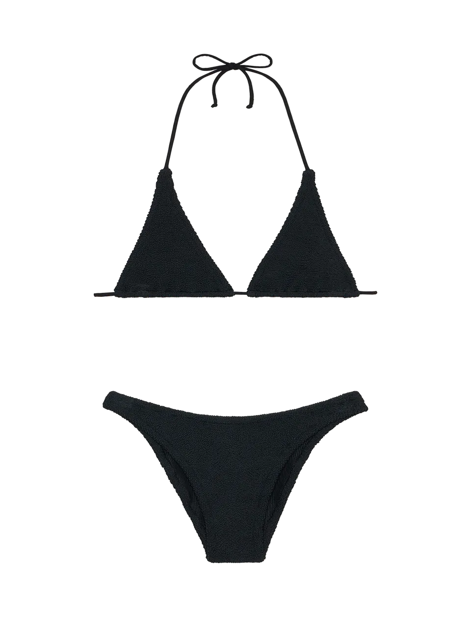 mc2-saint-barth-guiana-elise-bikini-triangolo-crinkle-nero image 1