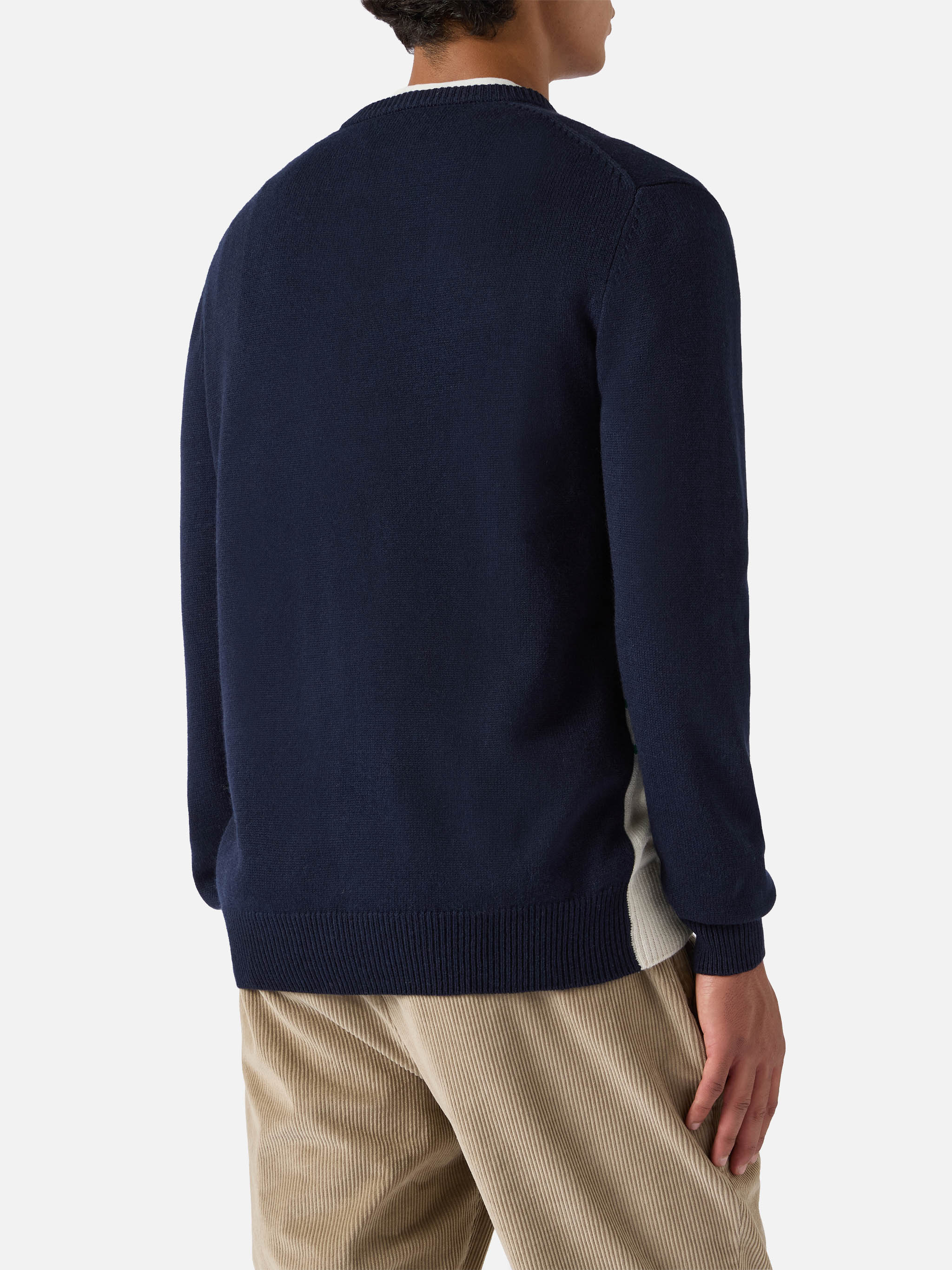 mc2-saint-barth-heron-her0011-maglione-girocollo-uomo-blu-cortina-jacquard image 3