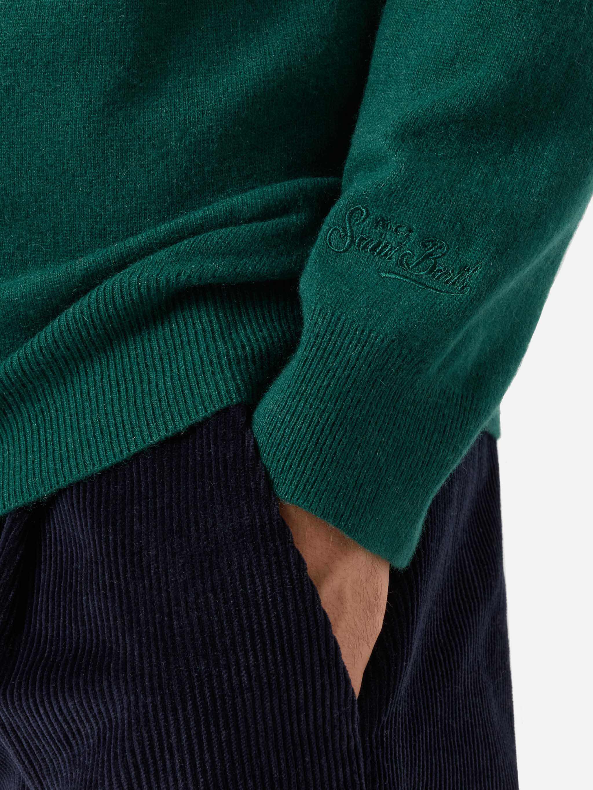 mc2-saint-barth-heron-light-maglione-uomo-verde-edizione-vacanze-di-natale image 3
