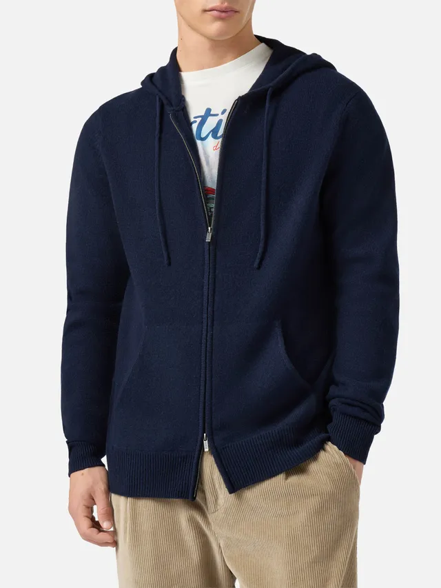 mc2-saint-barth-felpa-con-cappuccio-notting-in-100-lambswool-blu-notte image 1