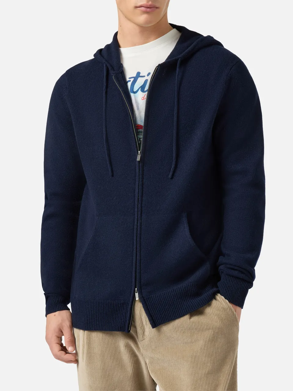 mc2-saint-barth-felpa-con-cappuccio-notting-in-100-lambswool-blu-notte image 1
